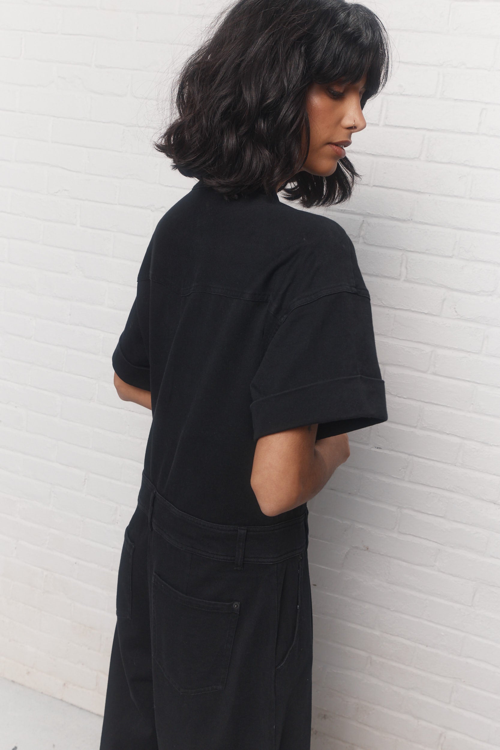 Leona | Washed black jumpsuit