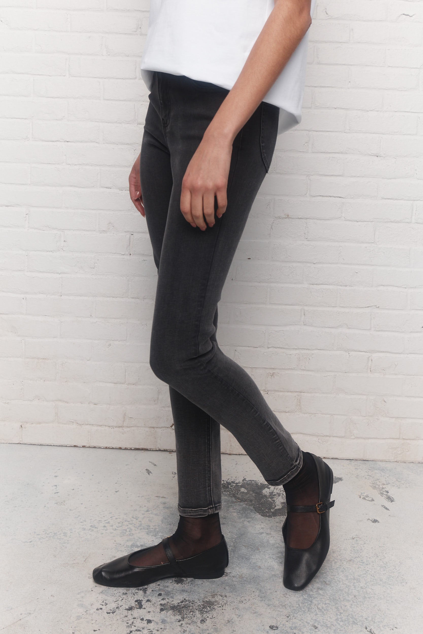 Ilkem | Jean noir délavé