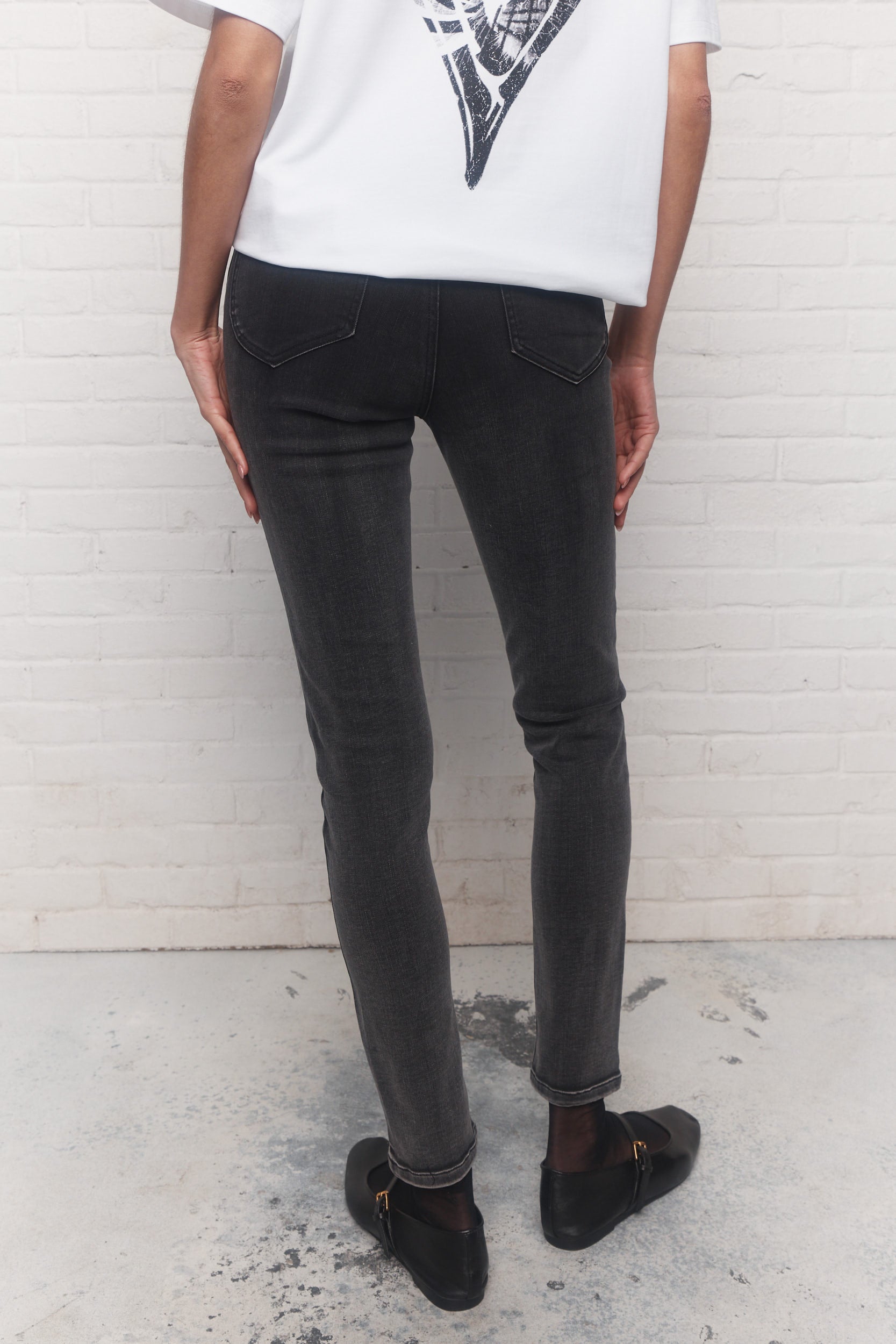 Ilkem | Jean noir délavé