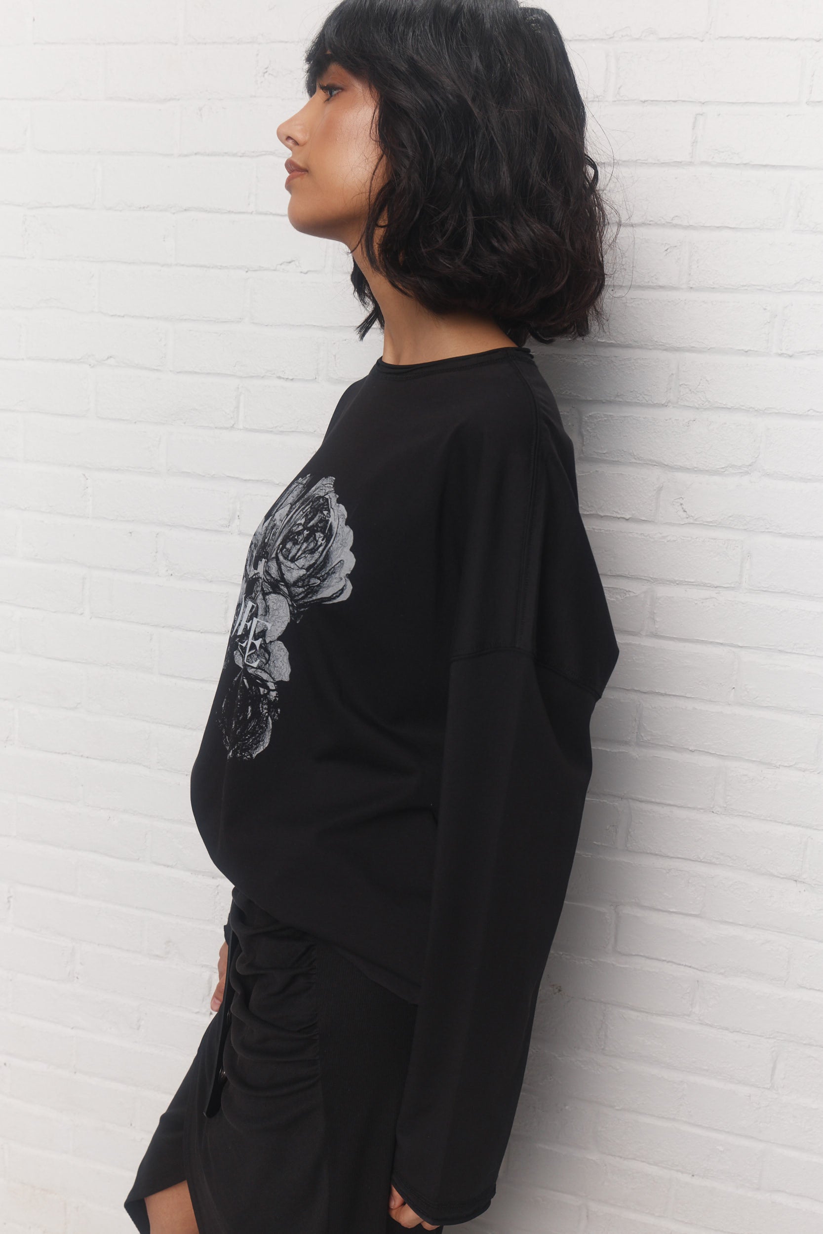 Lillow | Chandail noir délavé