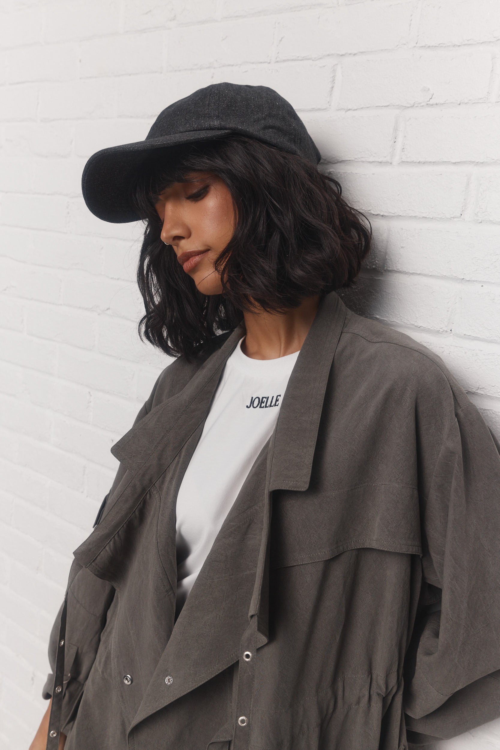 Lucille | Casquette noire délavée
