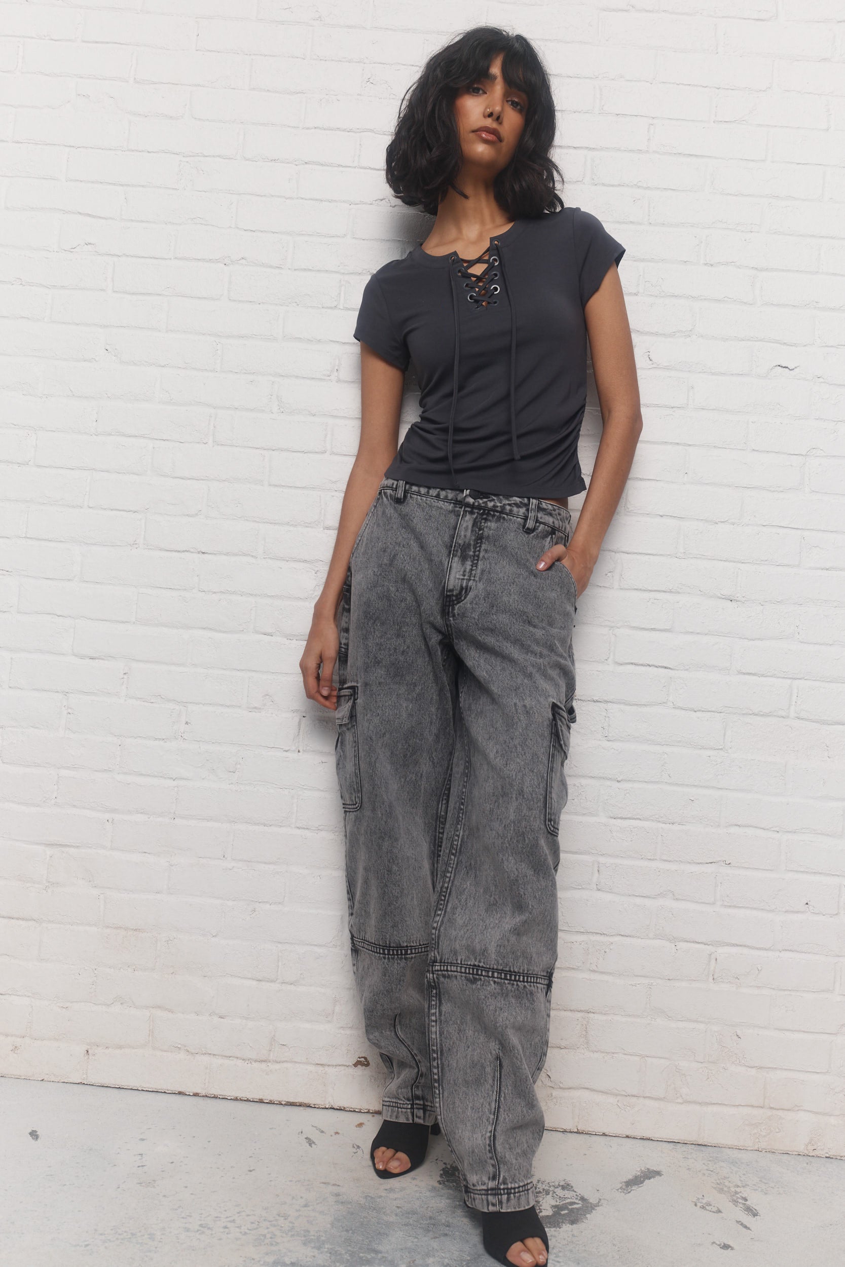 Nation | T-shirt gris foncé