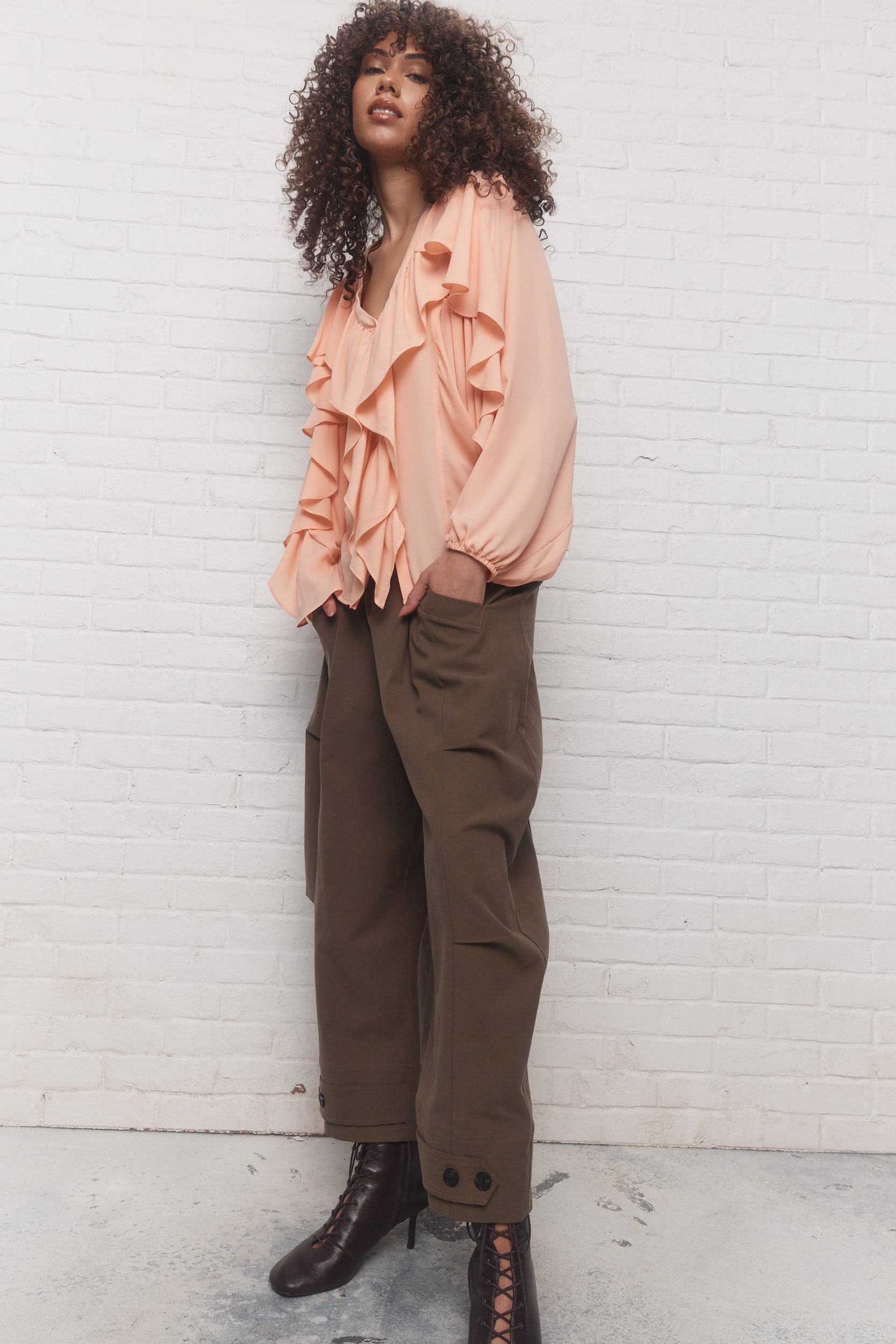 Osdal | Blouse rose pêche