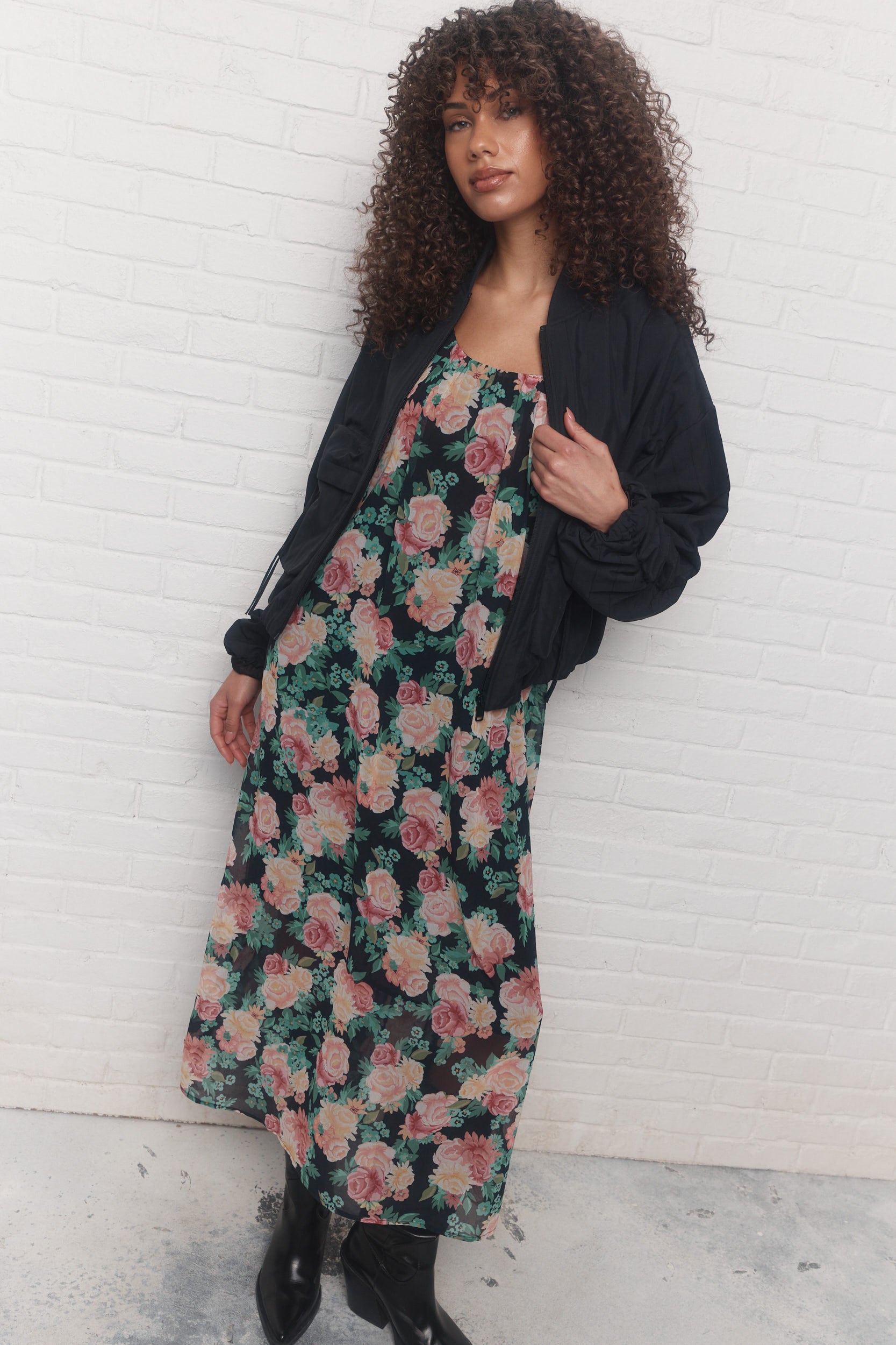 Sati | Robe combo fleur