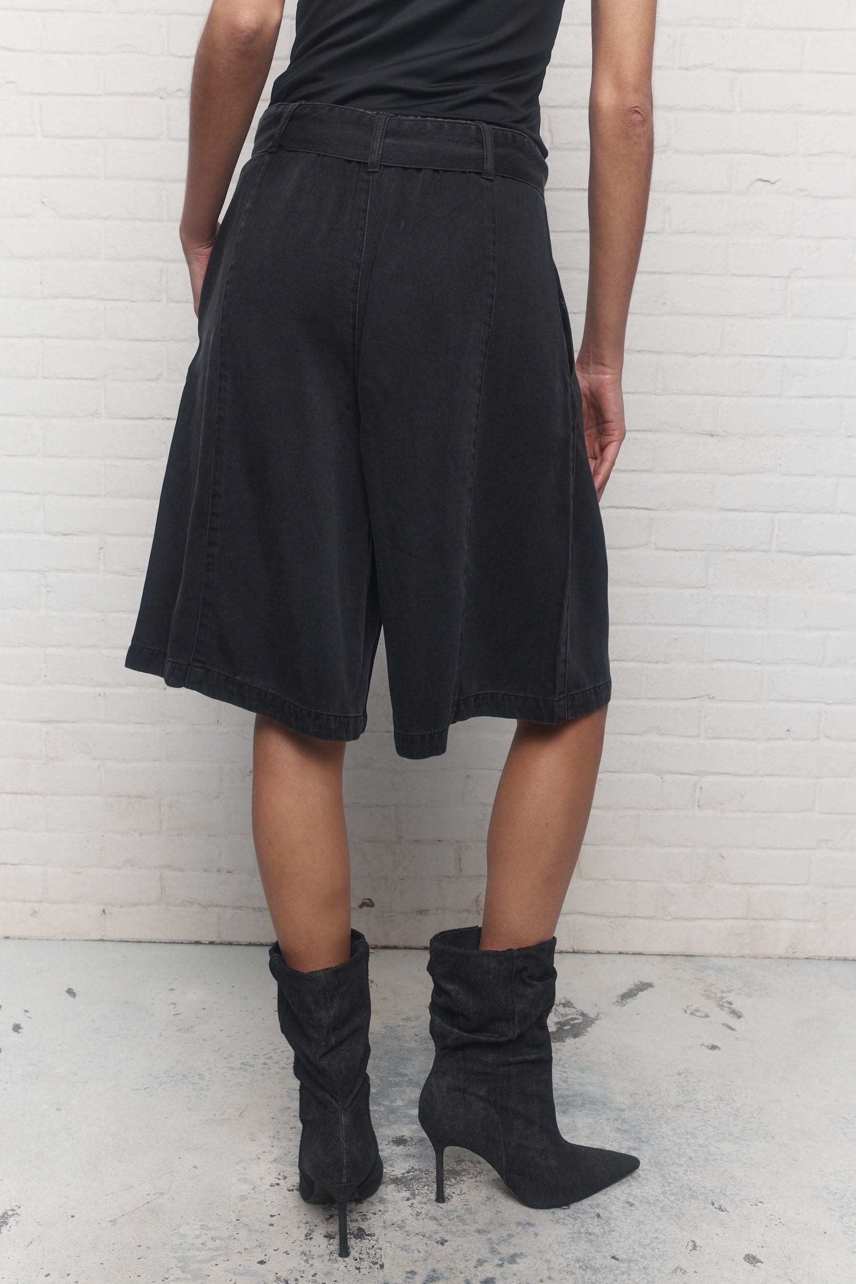 Voxelle | Short gris délavé