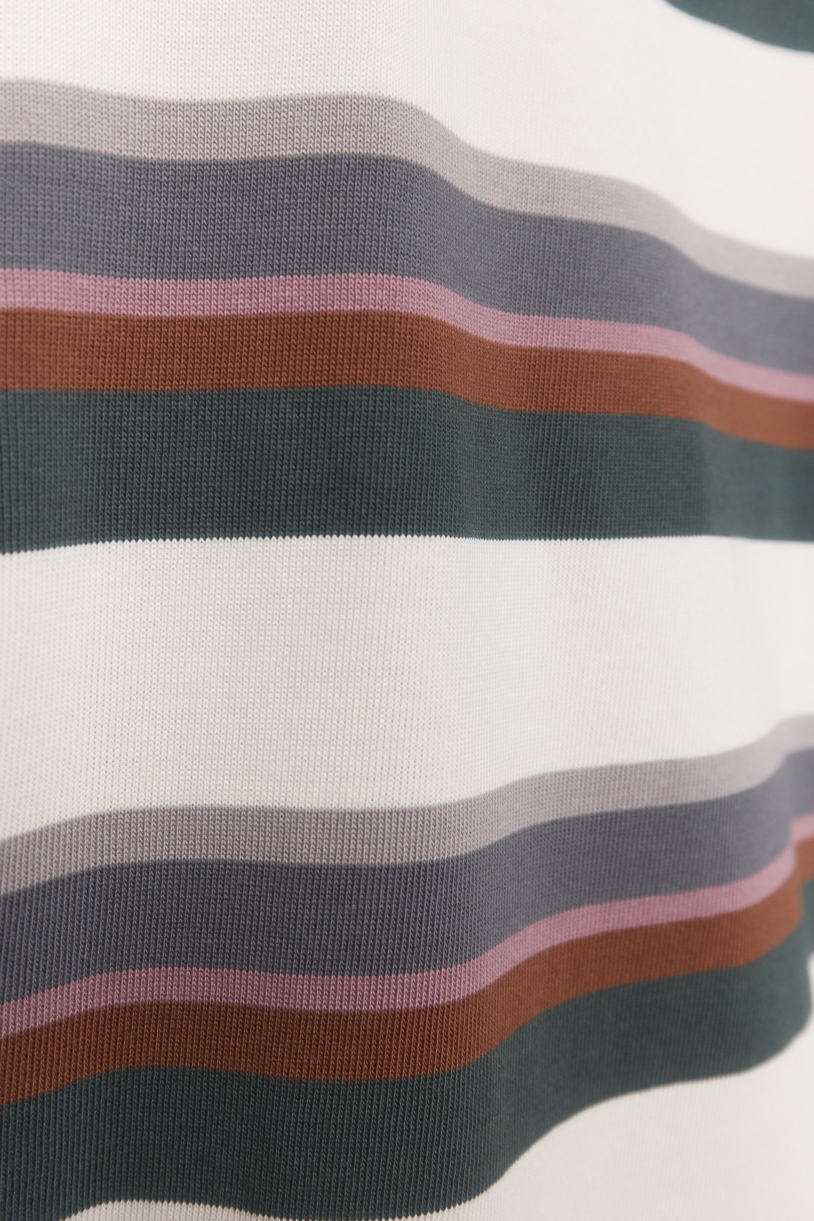 Zinnia | Cream striped polo dress
