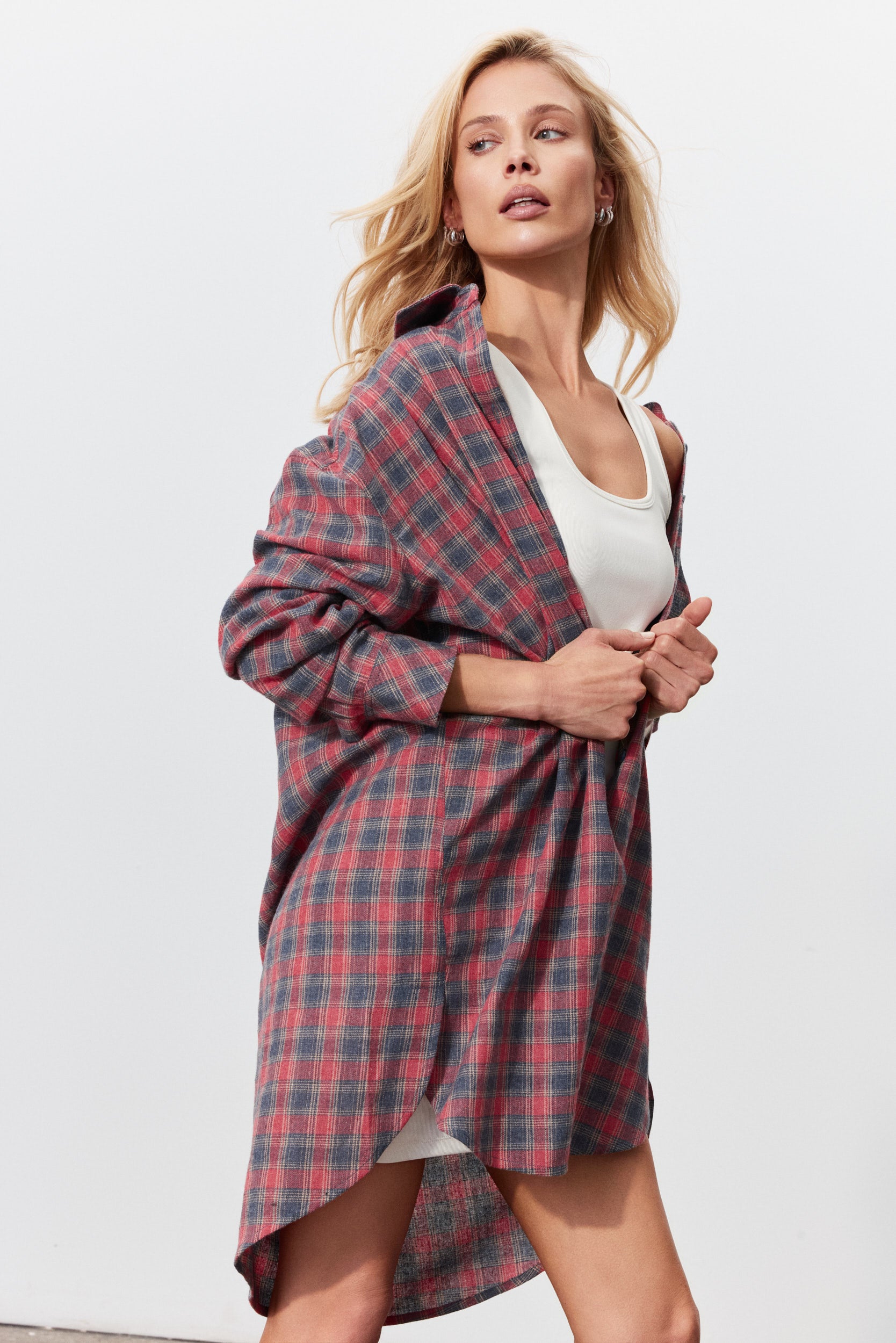Roe | Red plaid shirt
