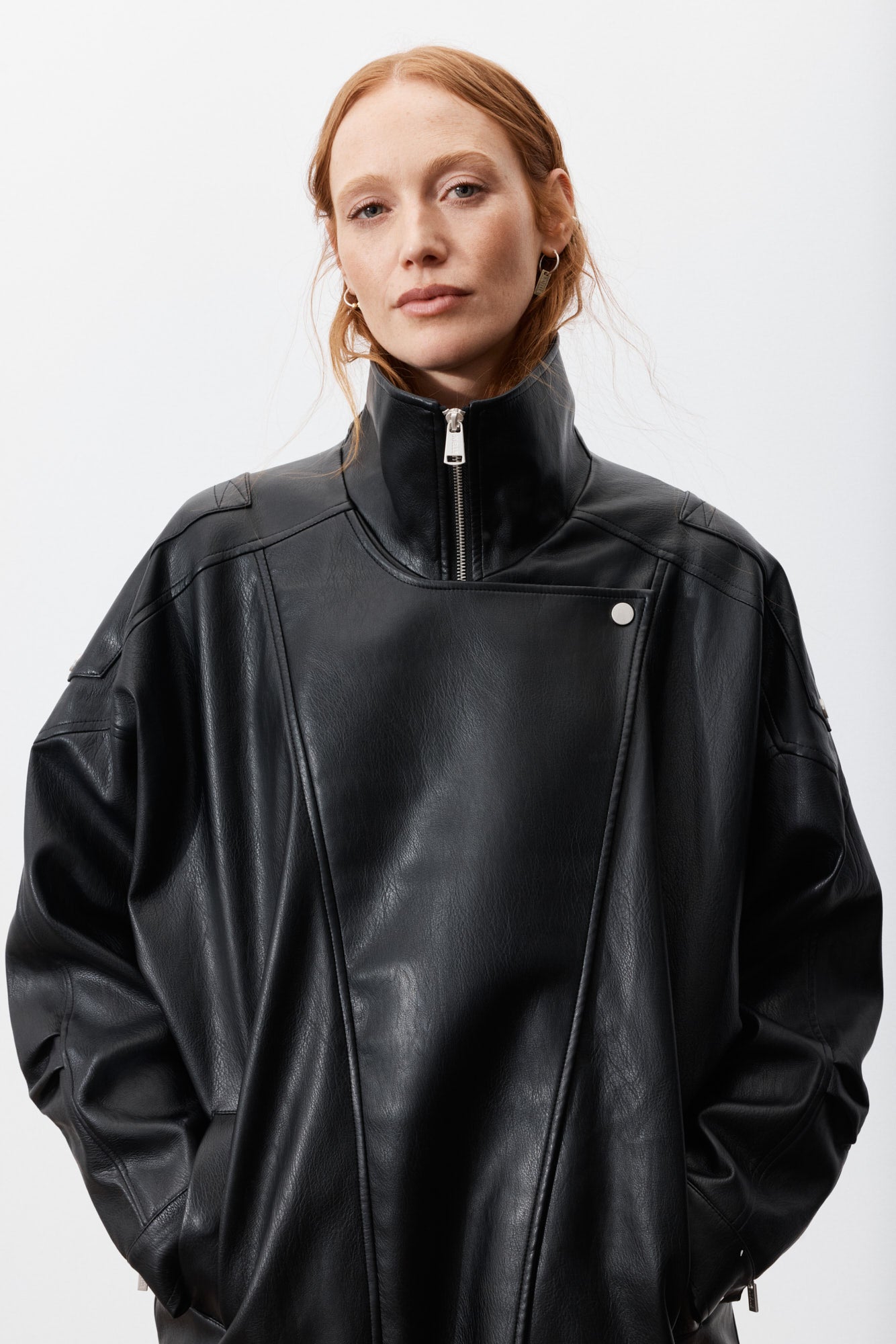 Riot | Perfecto en similicuir noir