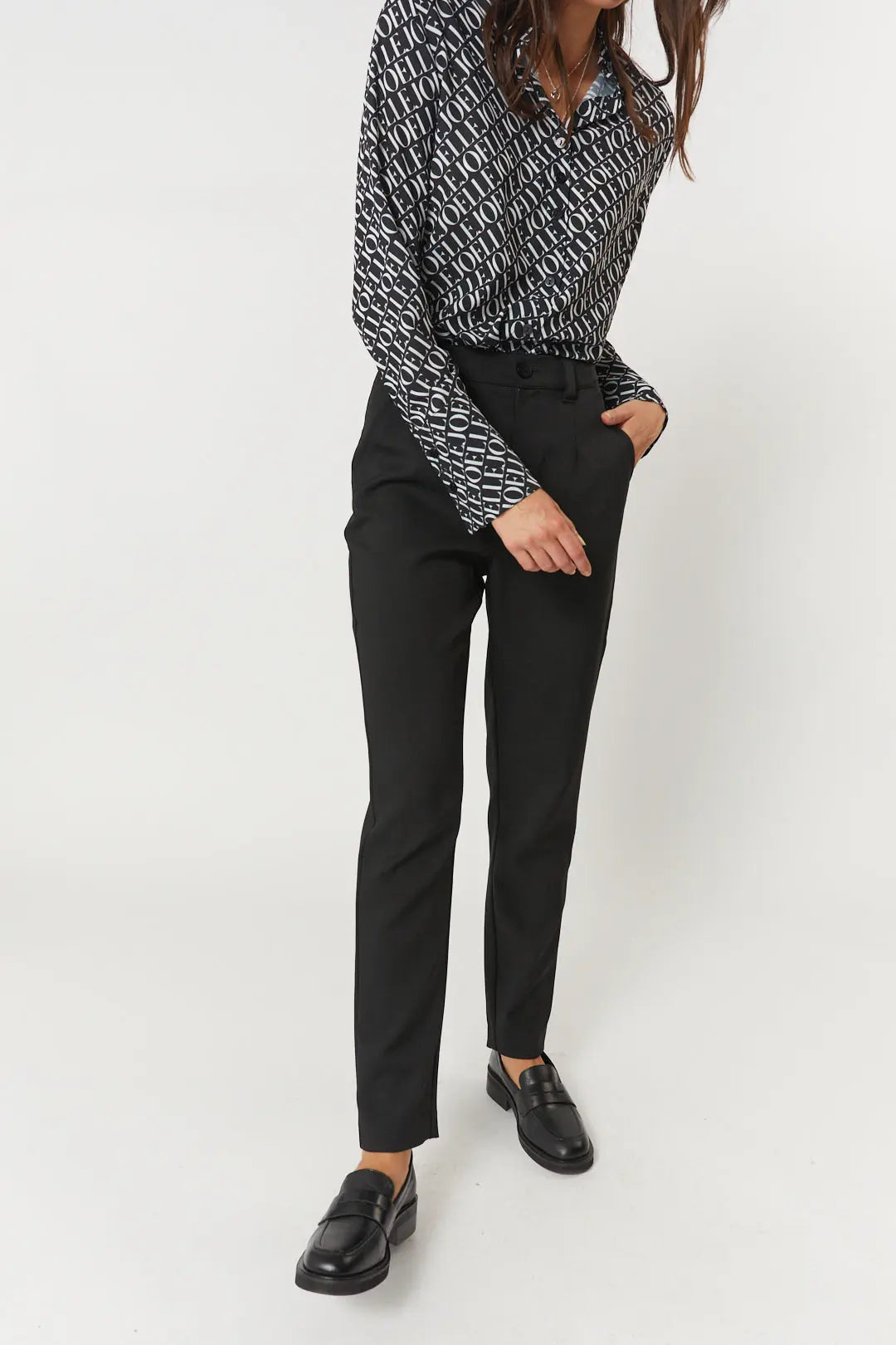 Pantalon tailleur noir | France JOELLE Collection