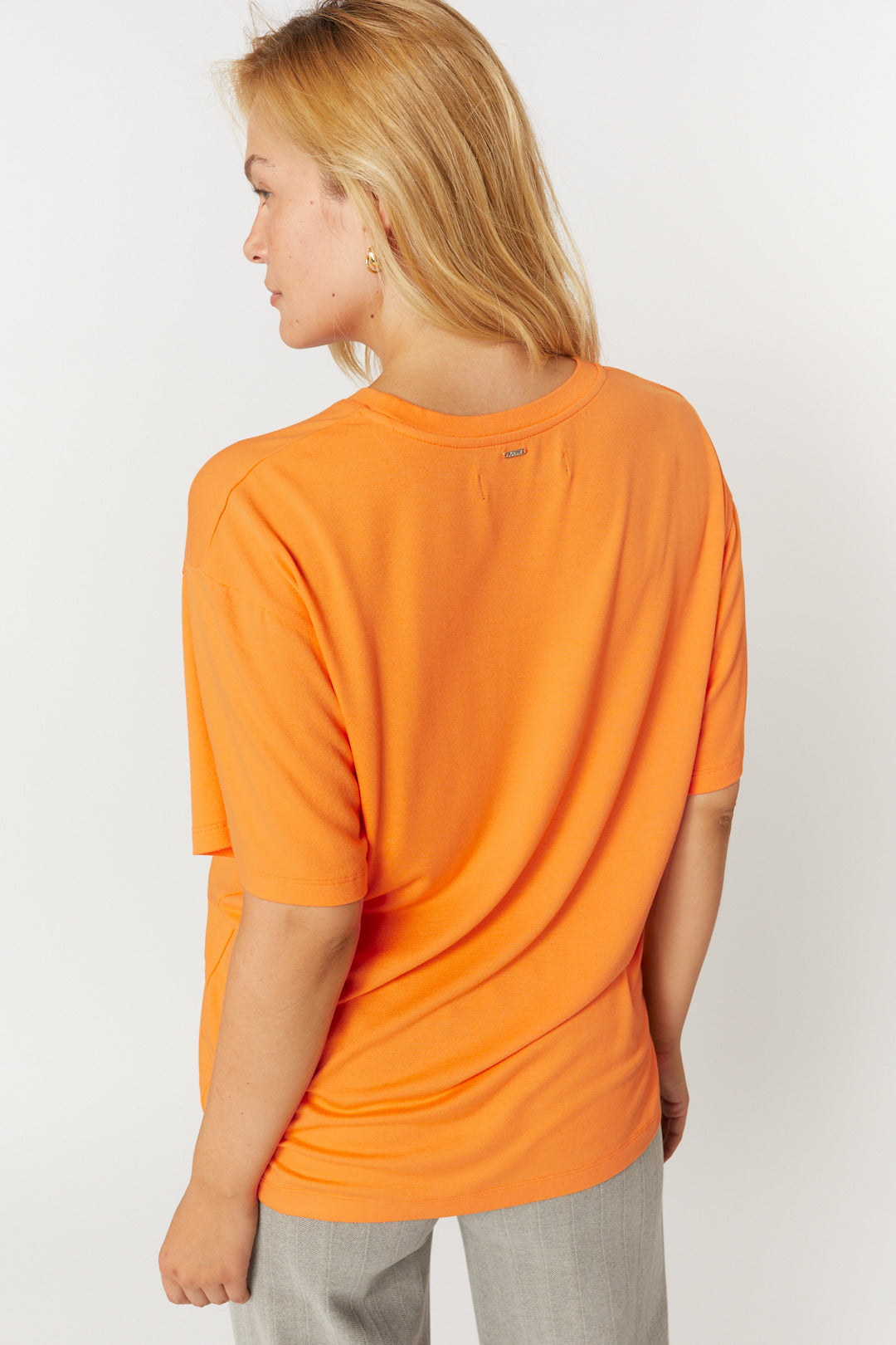 T-shirt orange ample | Laurenzo