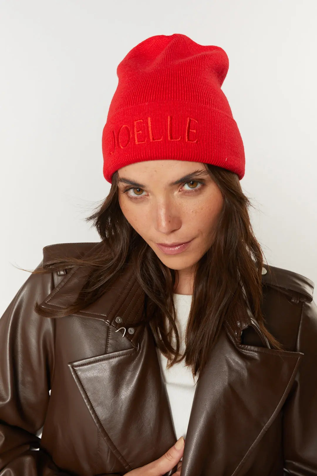 Tuque rouge en tricot | Ramone JOELLE Collection