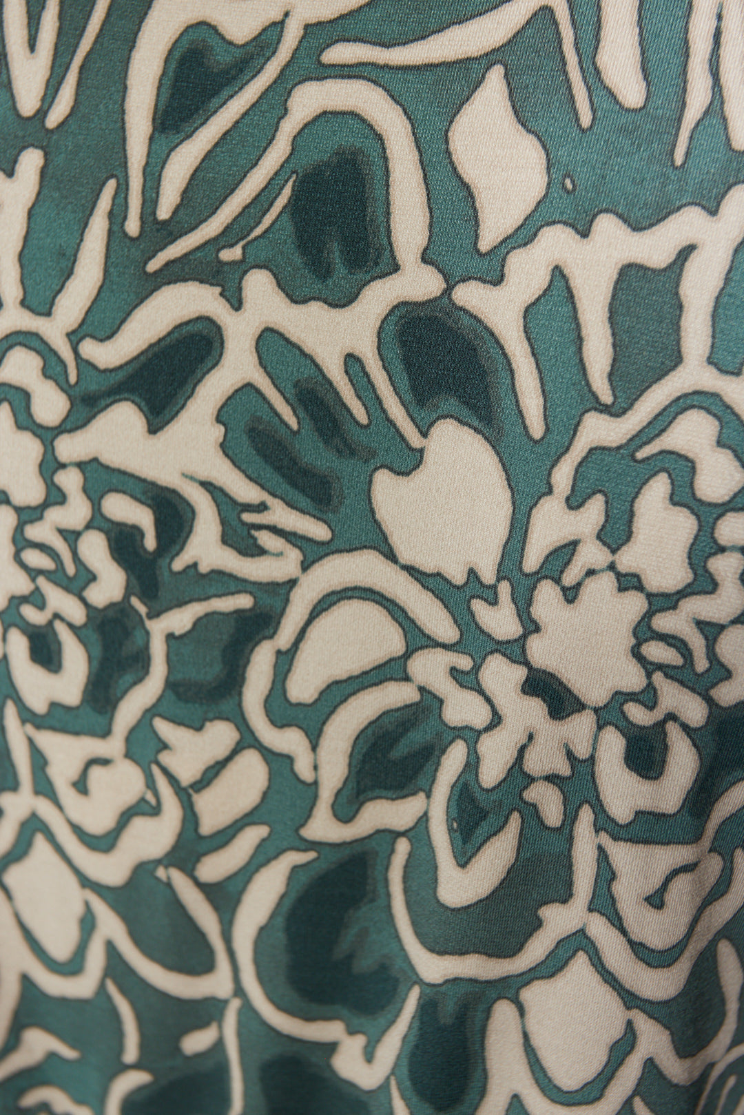 Green patterned ruffle sleeve jumpsuit | Jessyan