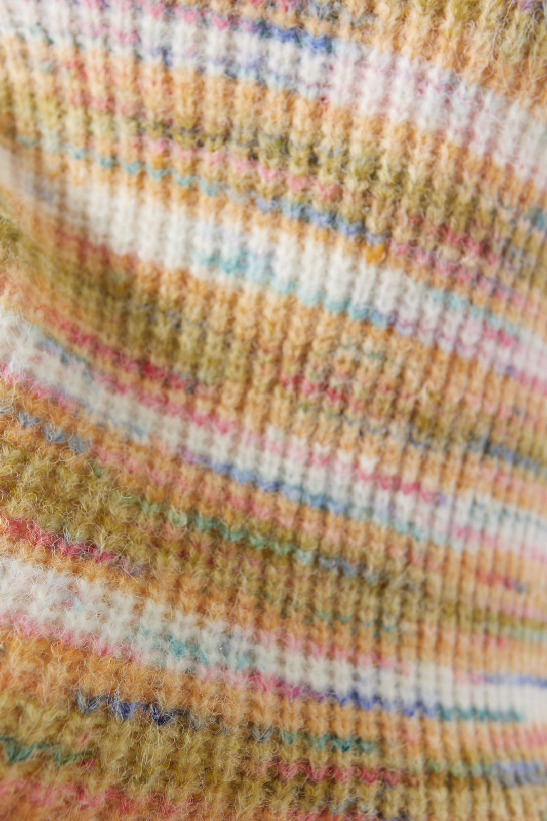 Long multi knit jacket | Rainbow