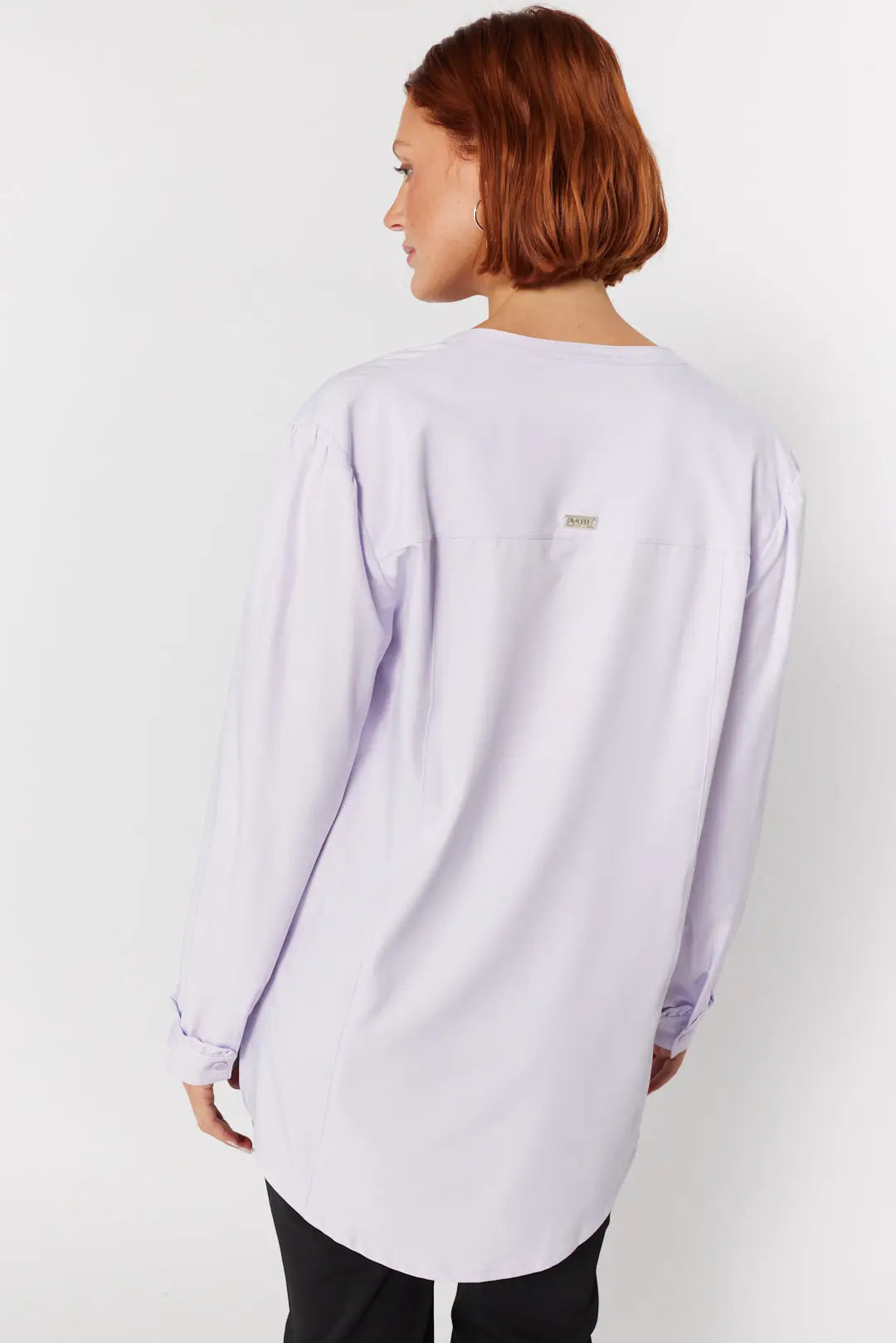 Blouse lilas à encolure boutonnière | Tyllie JOELLE Collection