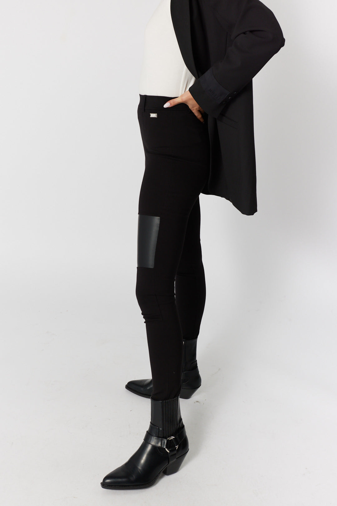 Pantalon legging noir pour femme, Louiselle