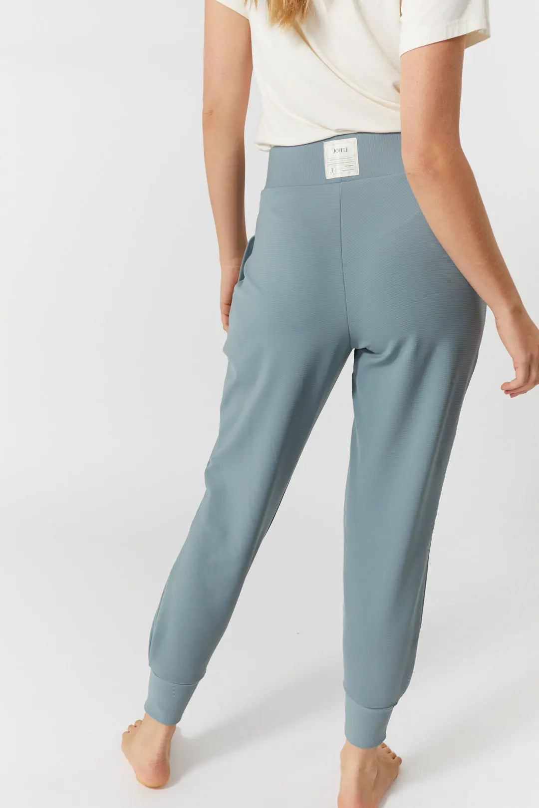 Pantalon détente bleu taille haute | Remy JOELLE Collection