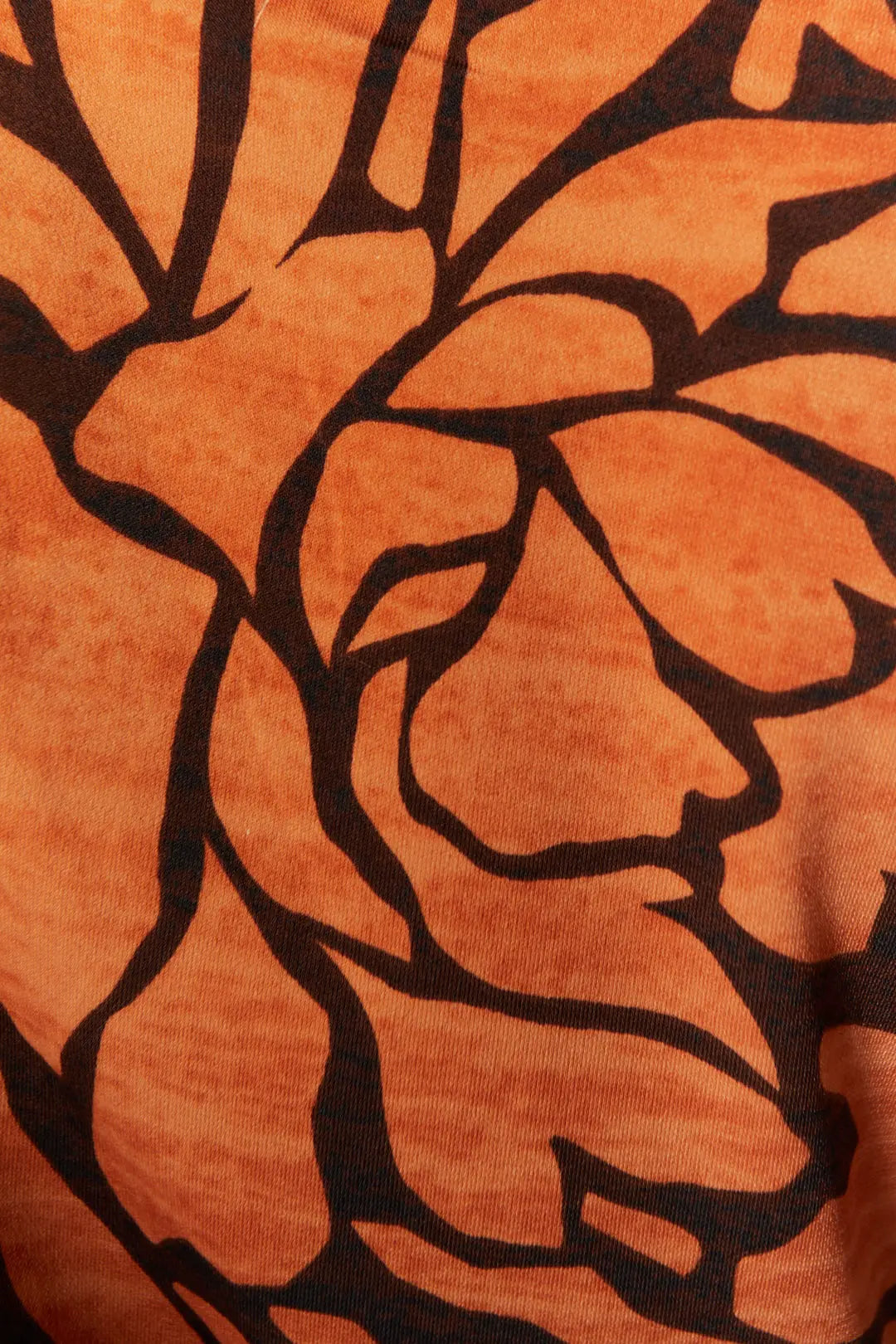 Chandail à motifs floraux orange | Nolan JOELLE Collection