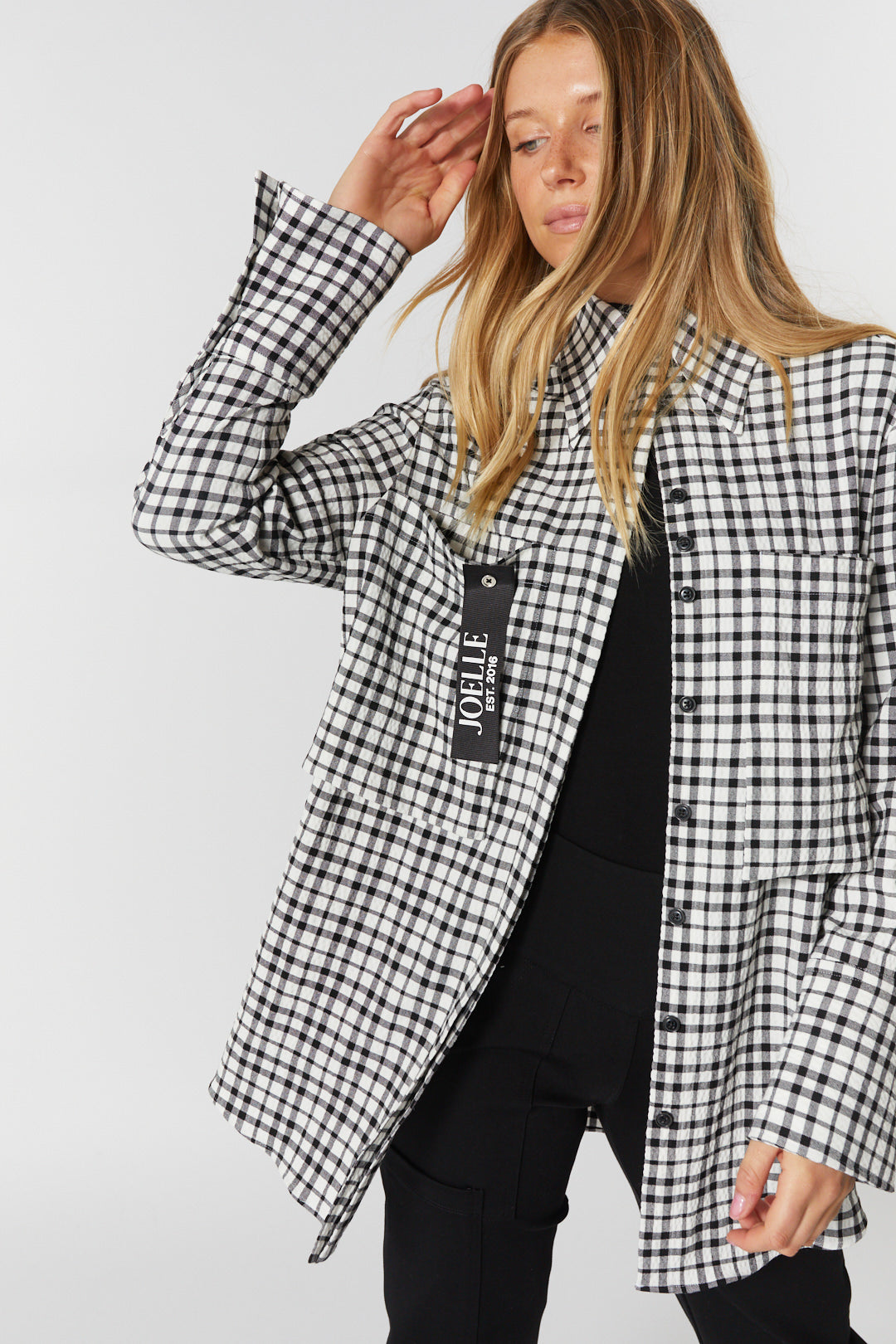 Black and white checked shirt | Barty
