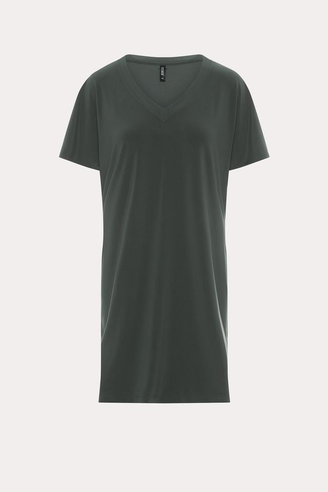 Flo | La robe verte à col en V