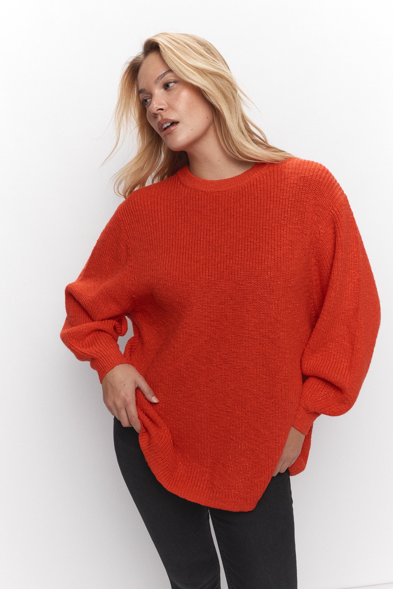Long sleeve red sweater | Melianne