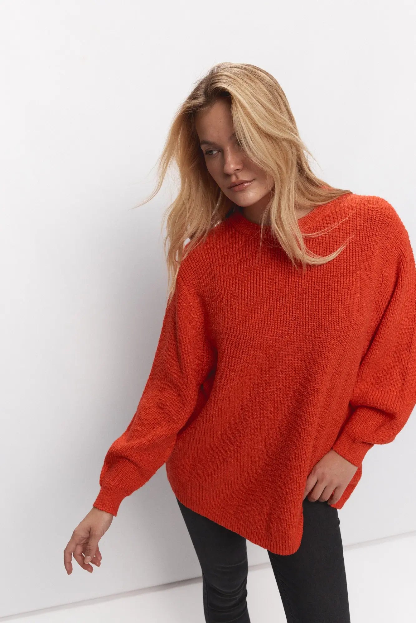 Chandail rouge en tricot pour femme Melianne JOELLE Collection