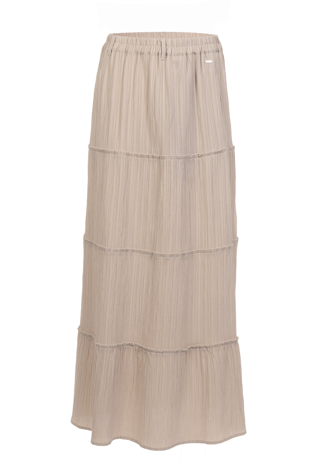 Beige midi skirt with cutouts | River