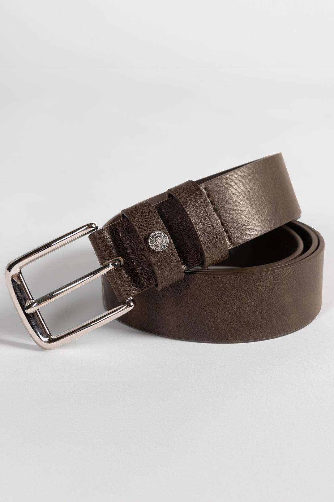 Adrien | Ceinture brune boucle argent JOELLE Collection