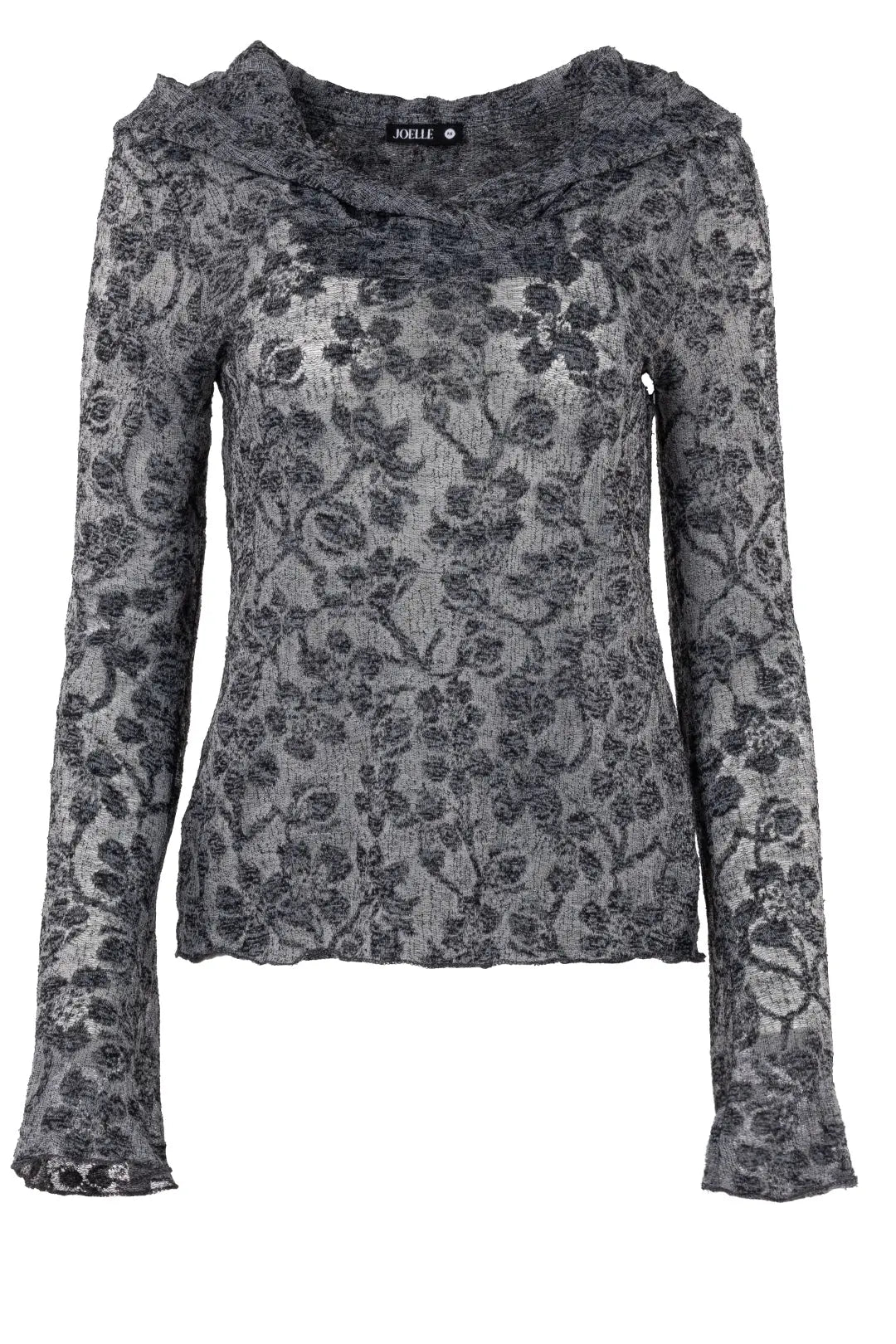 Renato | Chandail gris texturé à capuchon JOELLE Collection