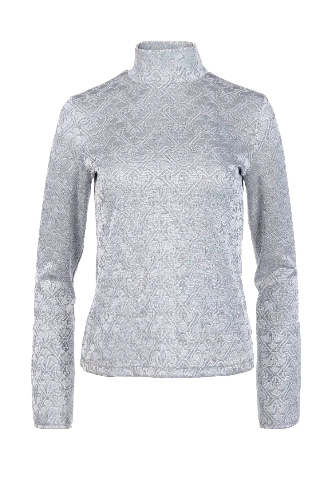 Chandail lilas à col montant | Kane JOELLE Collection