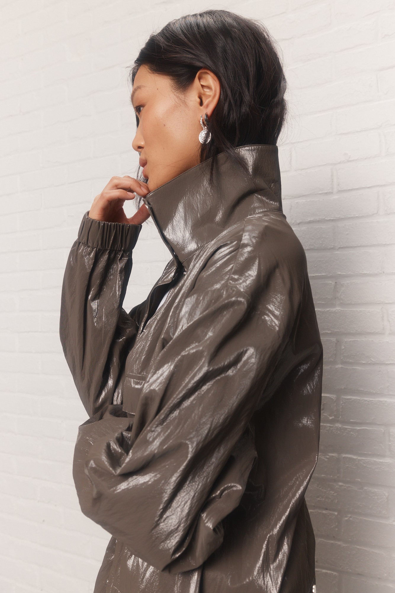 Bliss | Manteau imperméable vert multifonction