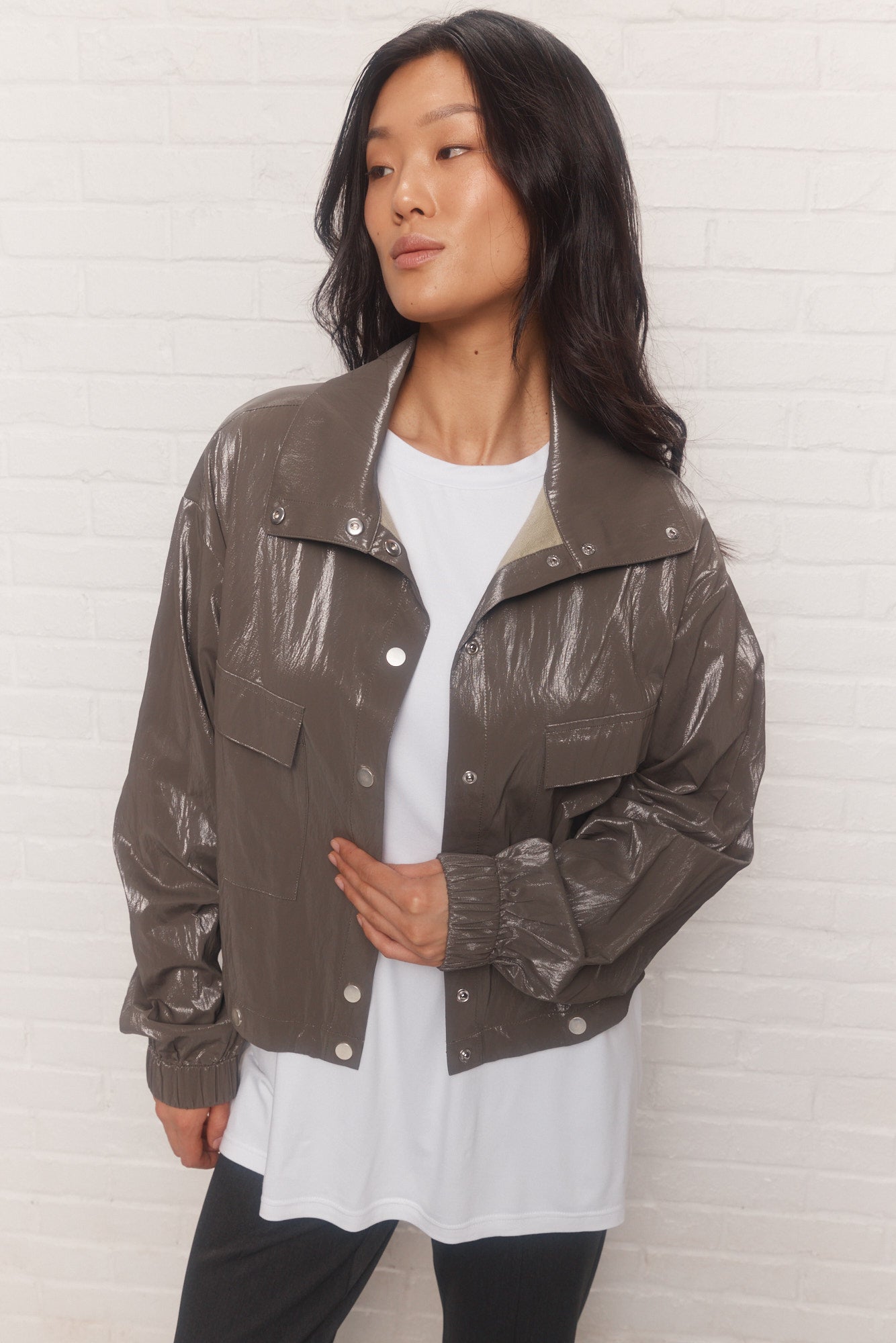 Bliss | Manteau imperméable vert multifonction