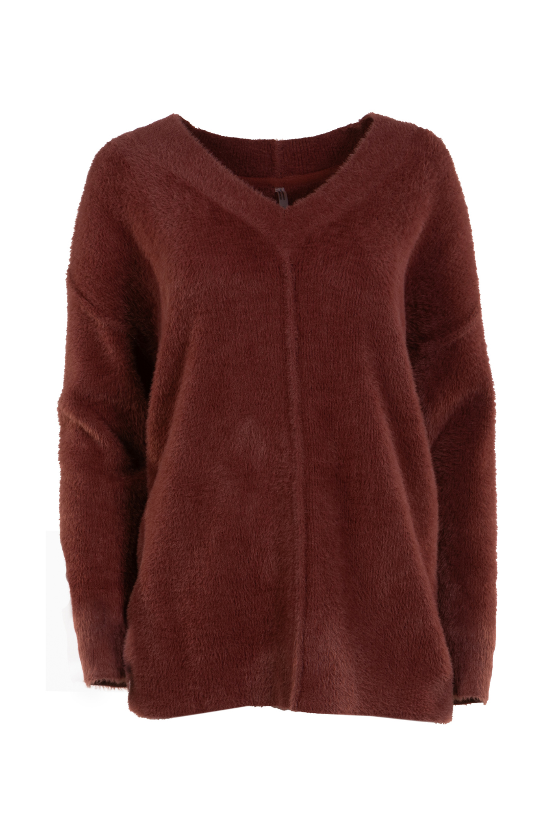 Wine Red Knit Sweater | Led
