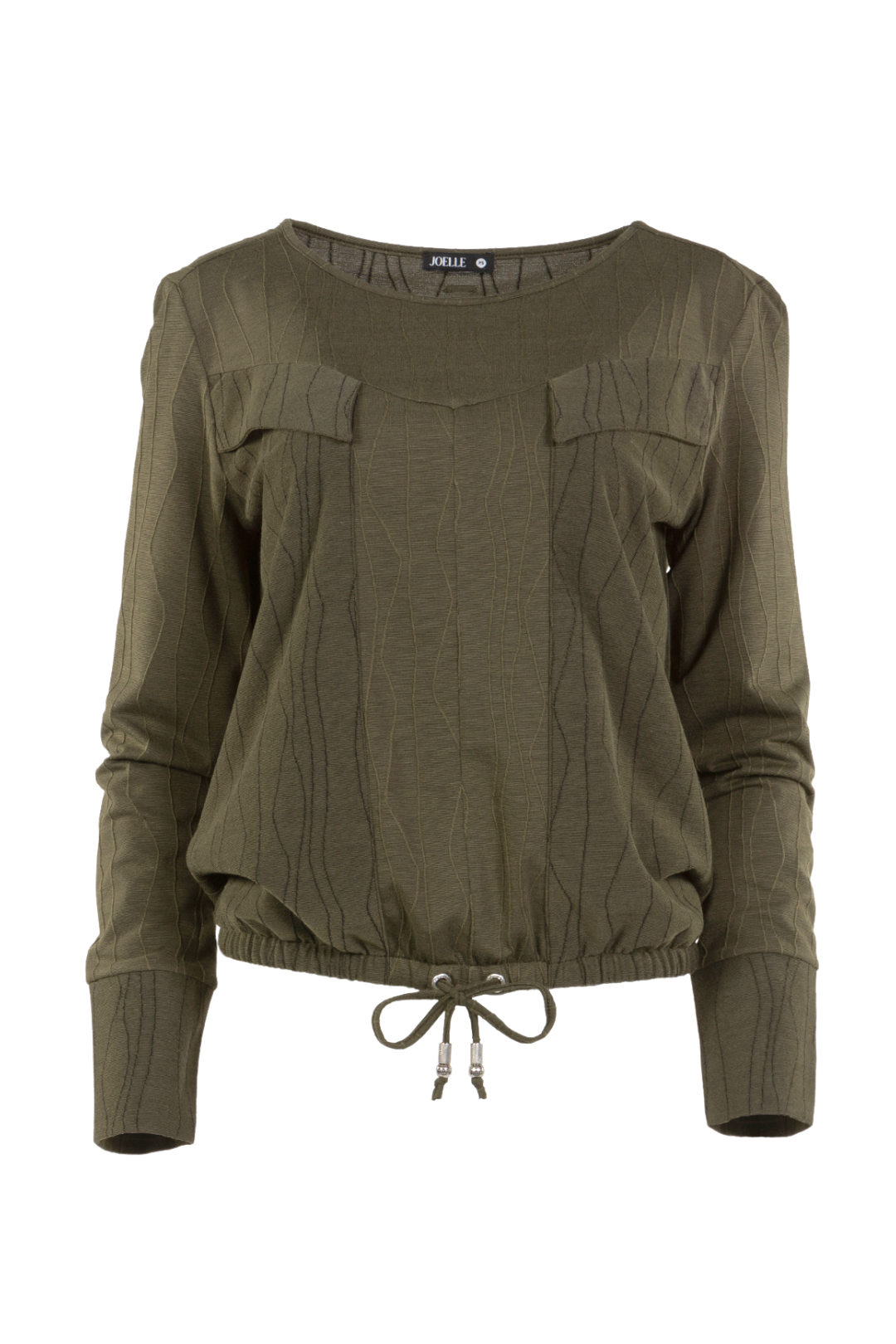 Green-brown sweater adjustable at the waist | Mulberry