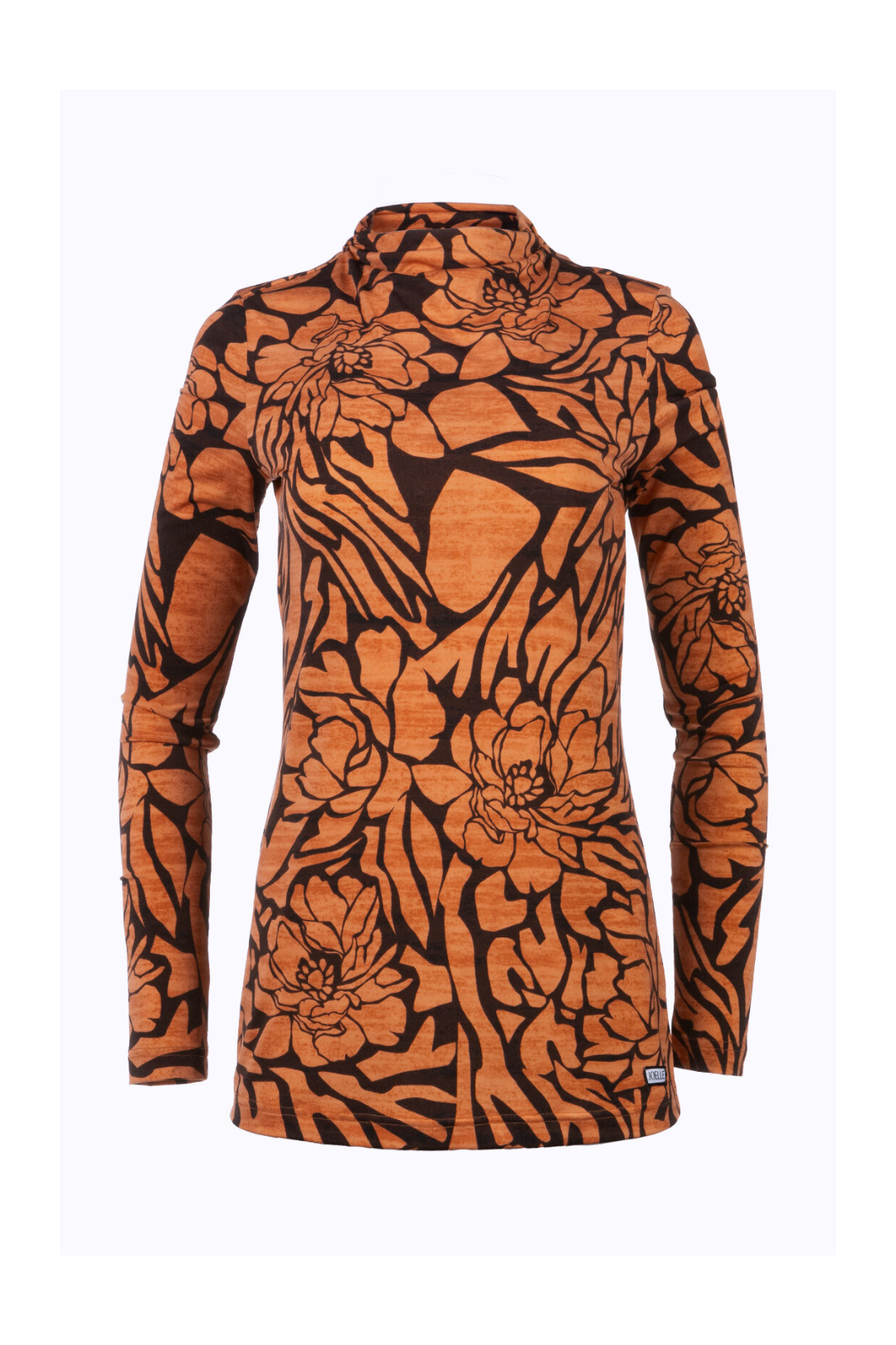 Orange floral patterned sweater | Nolan