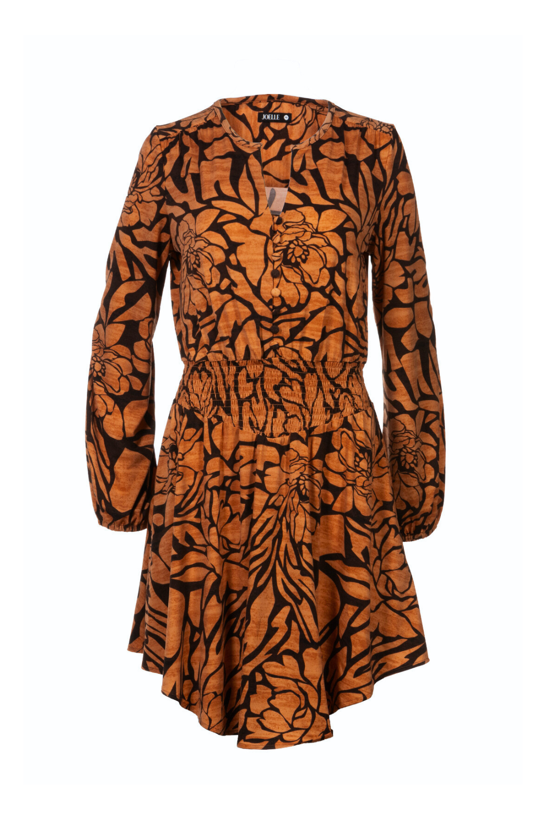 Orange floral patterned dress | Cassidy