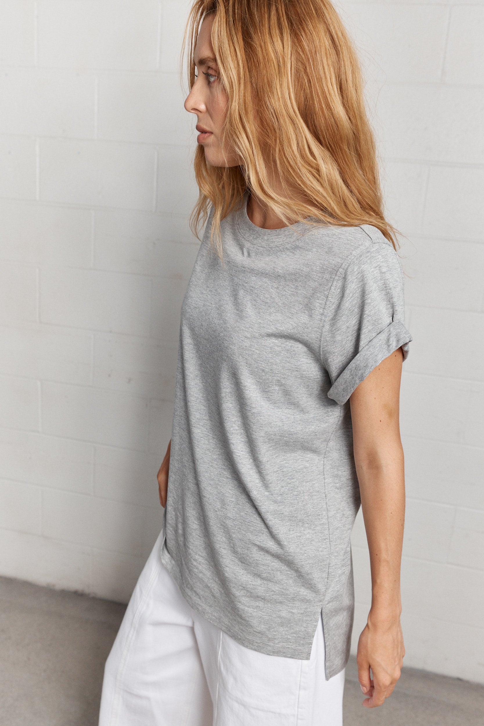 Slater | T-shirt gris chiné