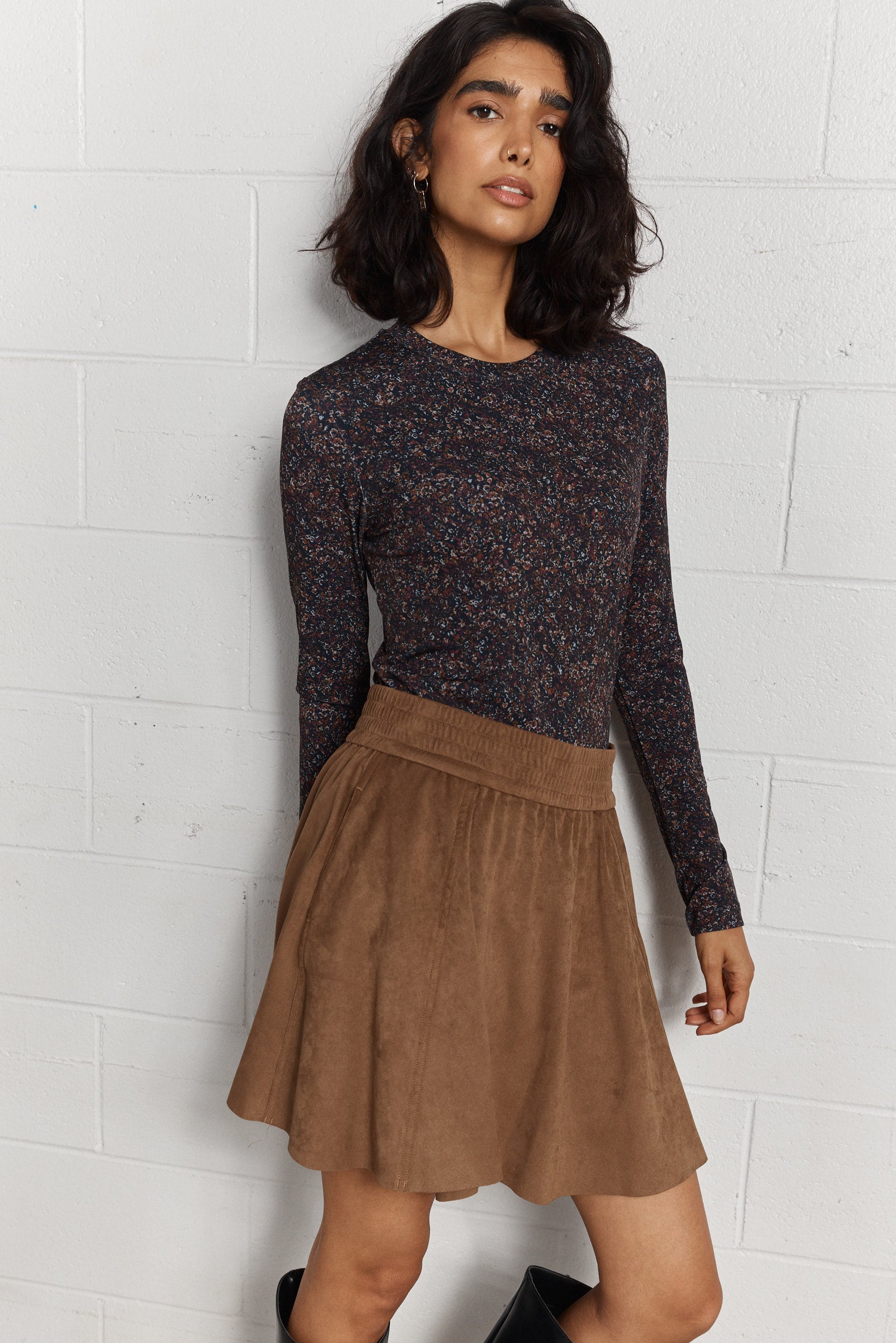 Jackson | Floral Long-Sleeved Top