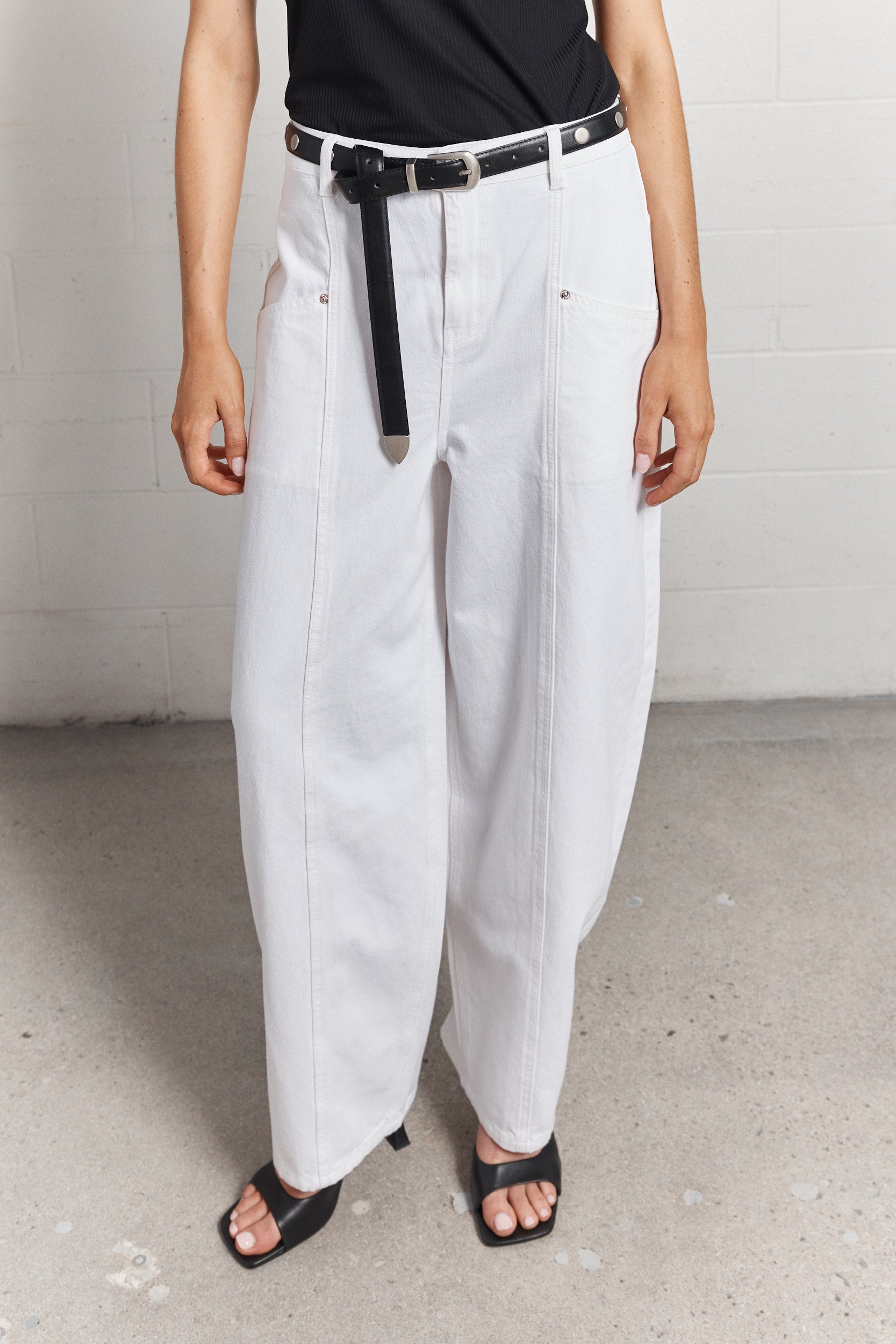 Montana |  White balloon-cut jeans