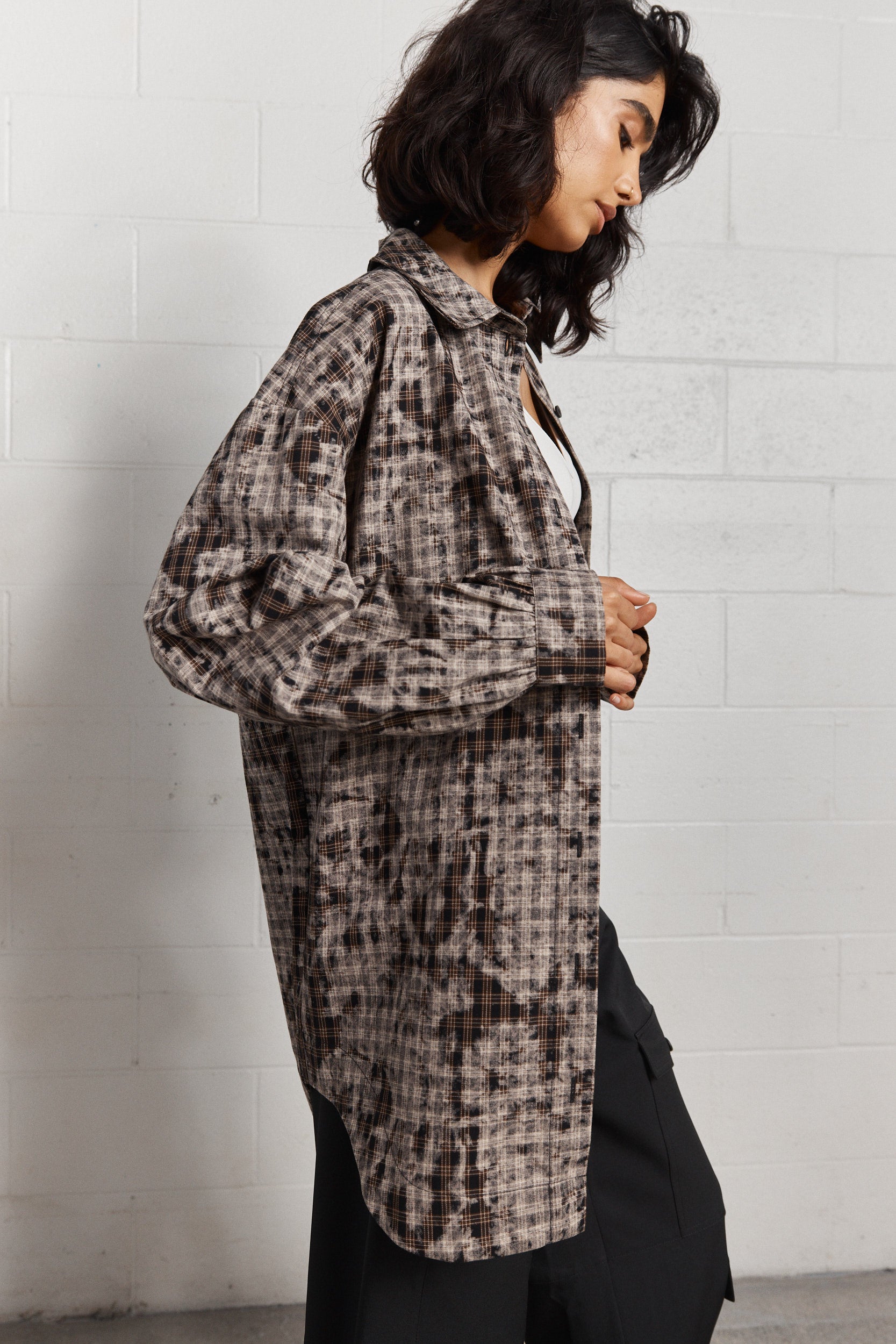 Wonderwall | Chemise à carreaux noirs