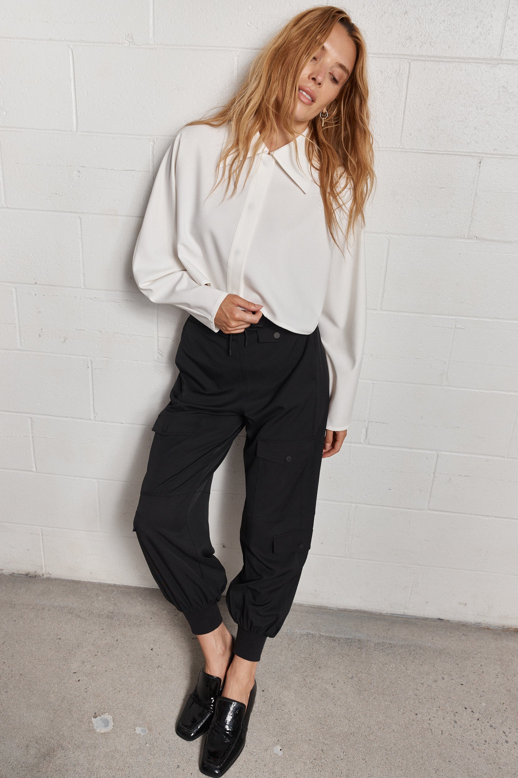 Lazare | Pantalon noir ajusté à la cheville