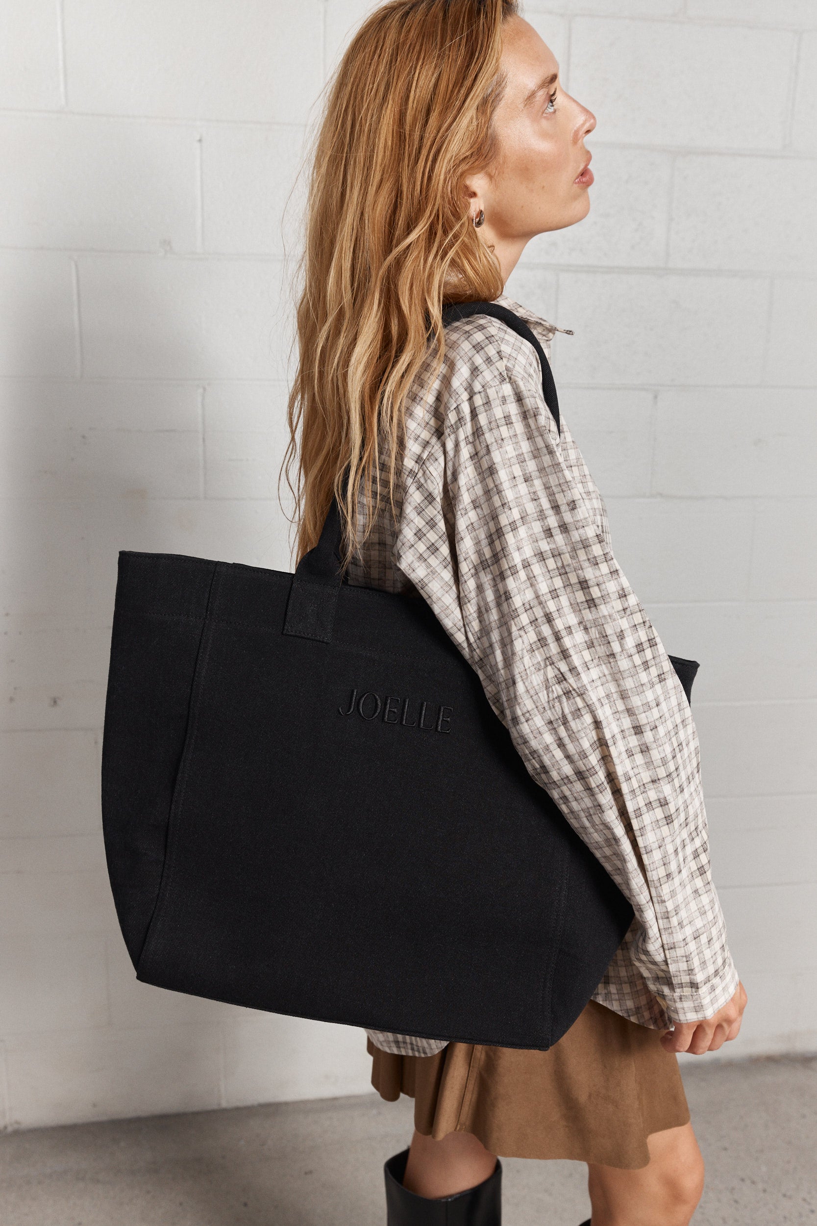 Sanders | Faded Black Denim Bag