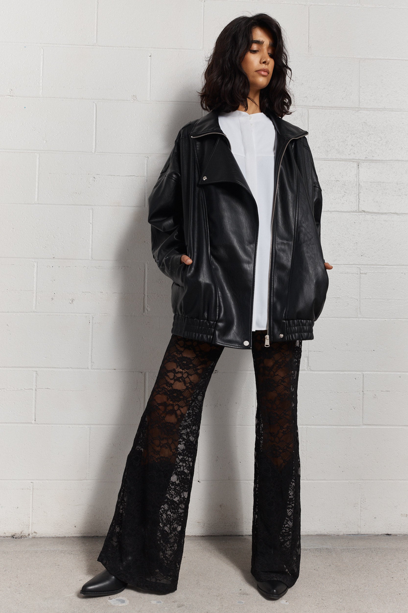 Lopez | Black lace trousers