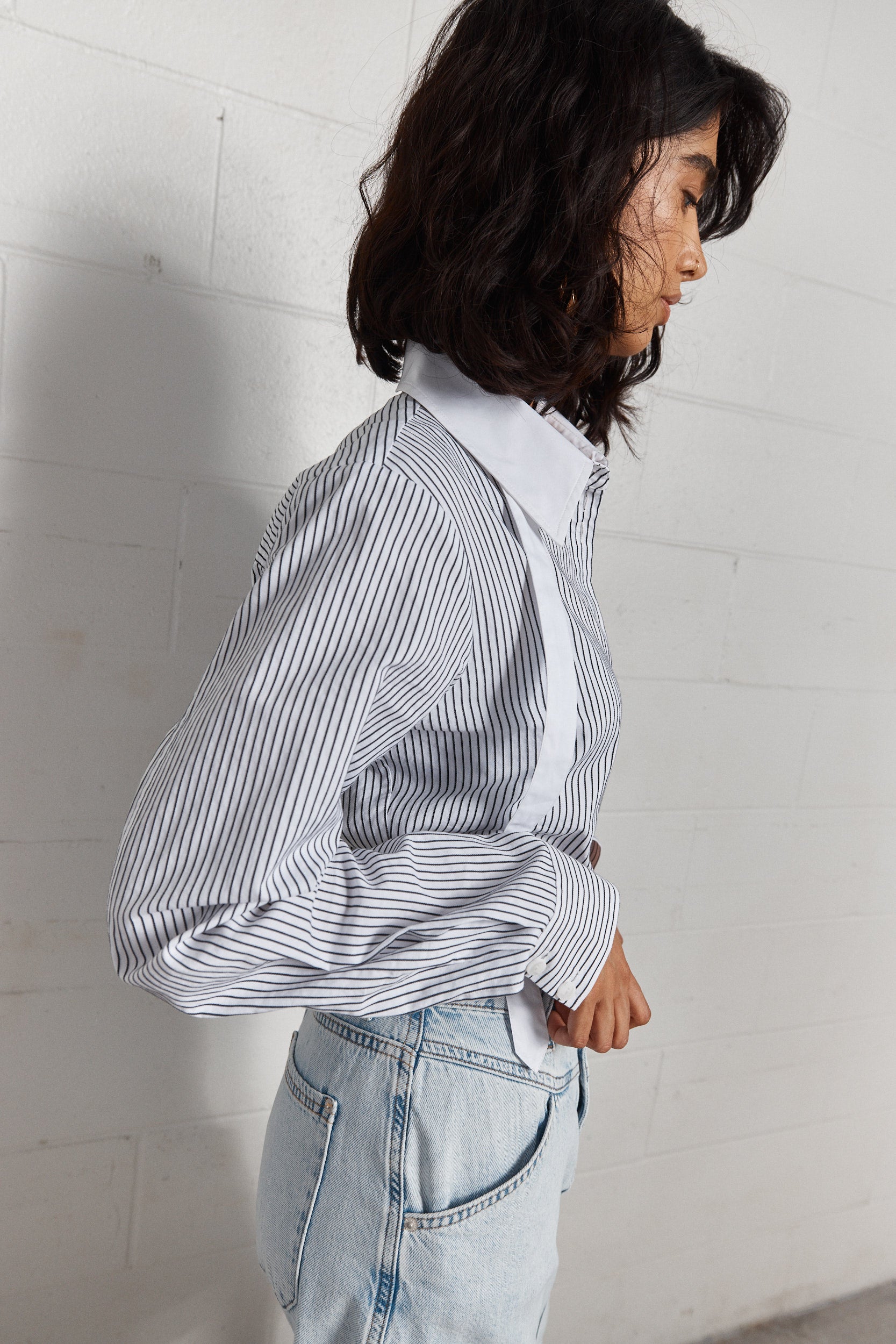 Ryo | Black striped shirt
