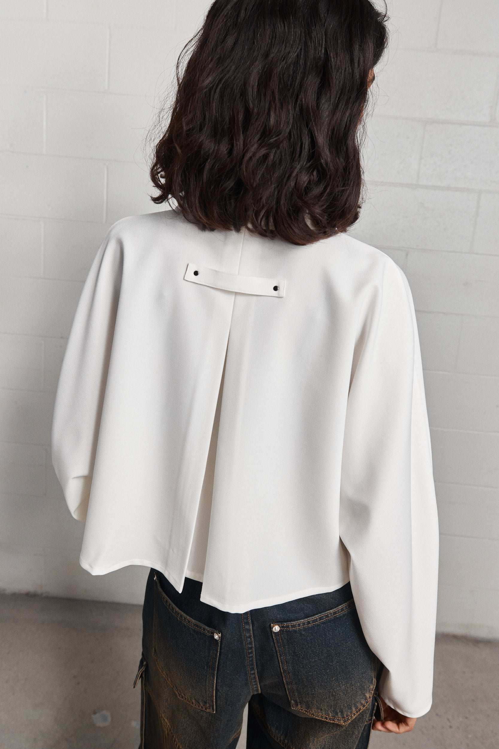 Laudina | Chemise courte crème