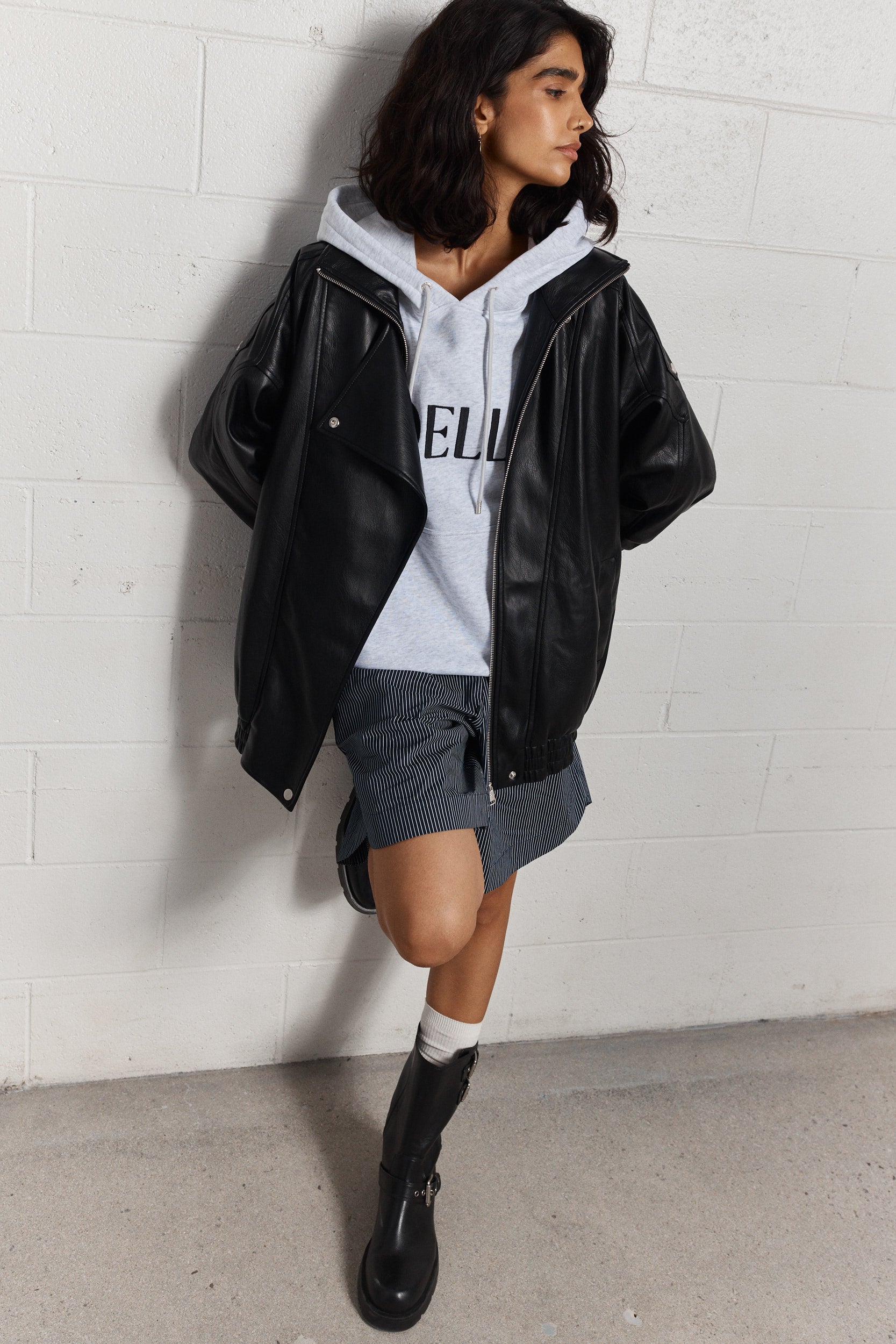 Riot | Perfecto en similicuir noir
