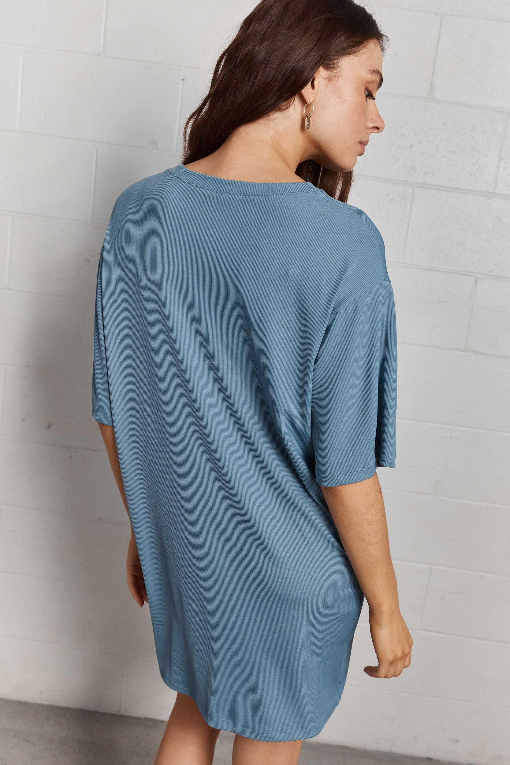 Kara | Robe t-shirt bleue