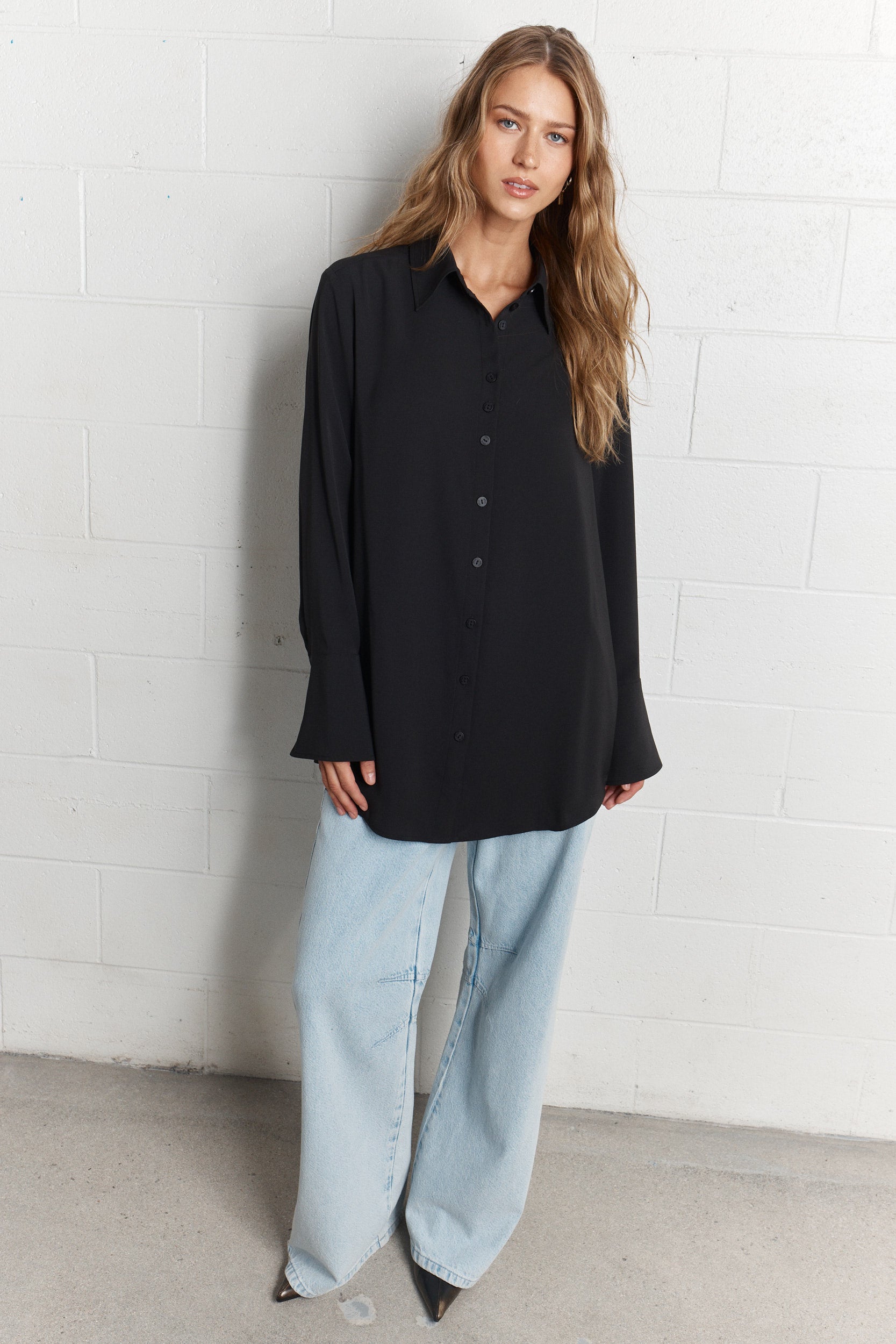 Valentine | Loose black shirt