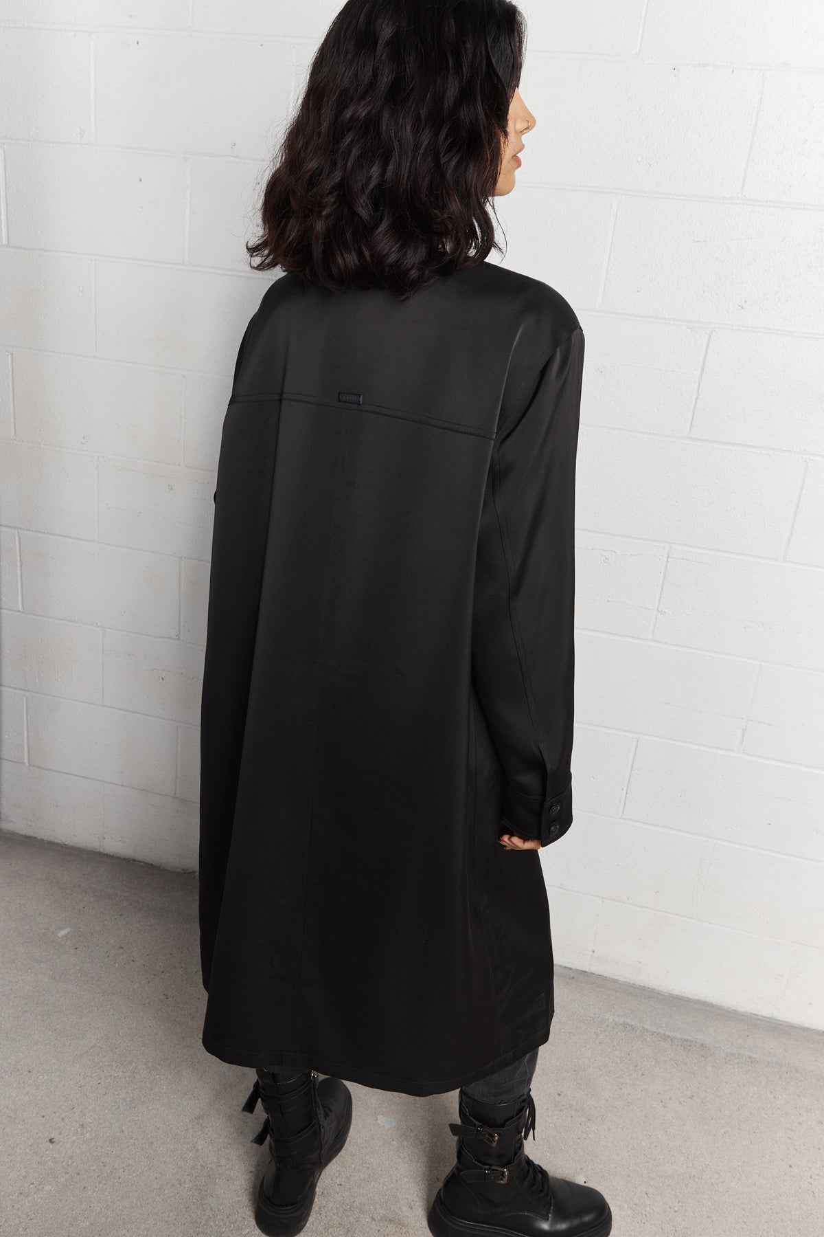 Bettany | Black Long Military Jacket