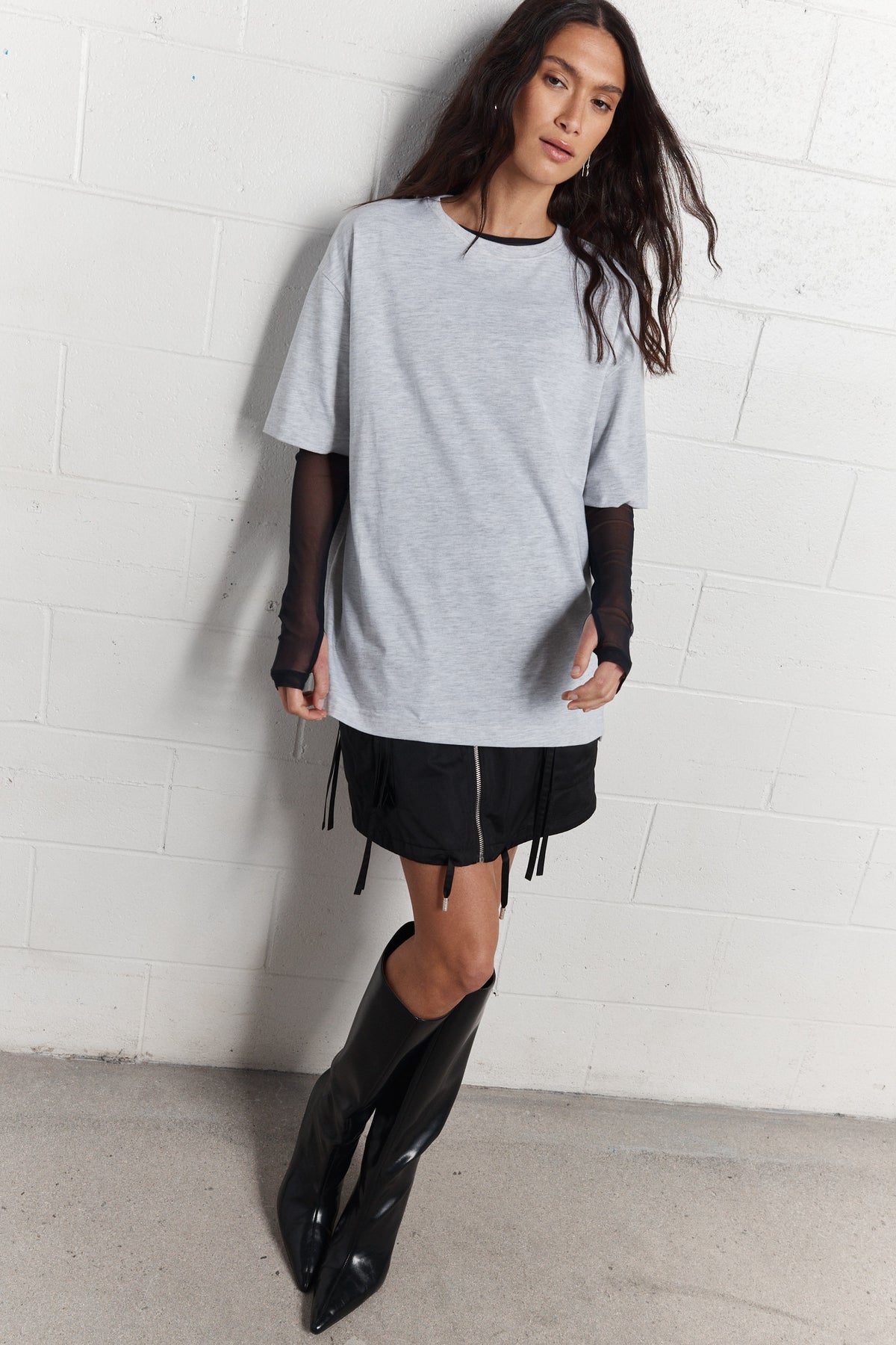 Dereck | Black transparent top