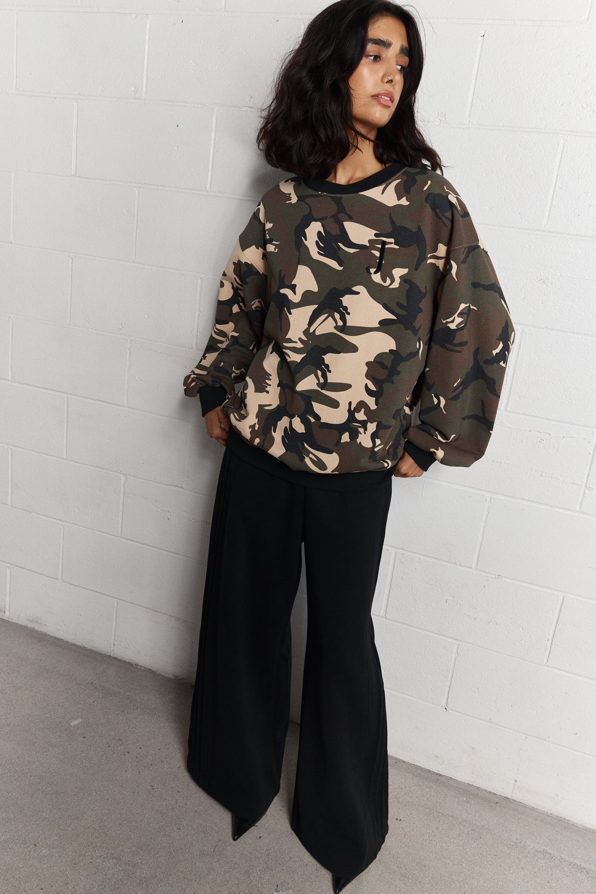 Manu | Camouflage Cotton Sweatshirt